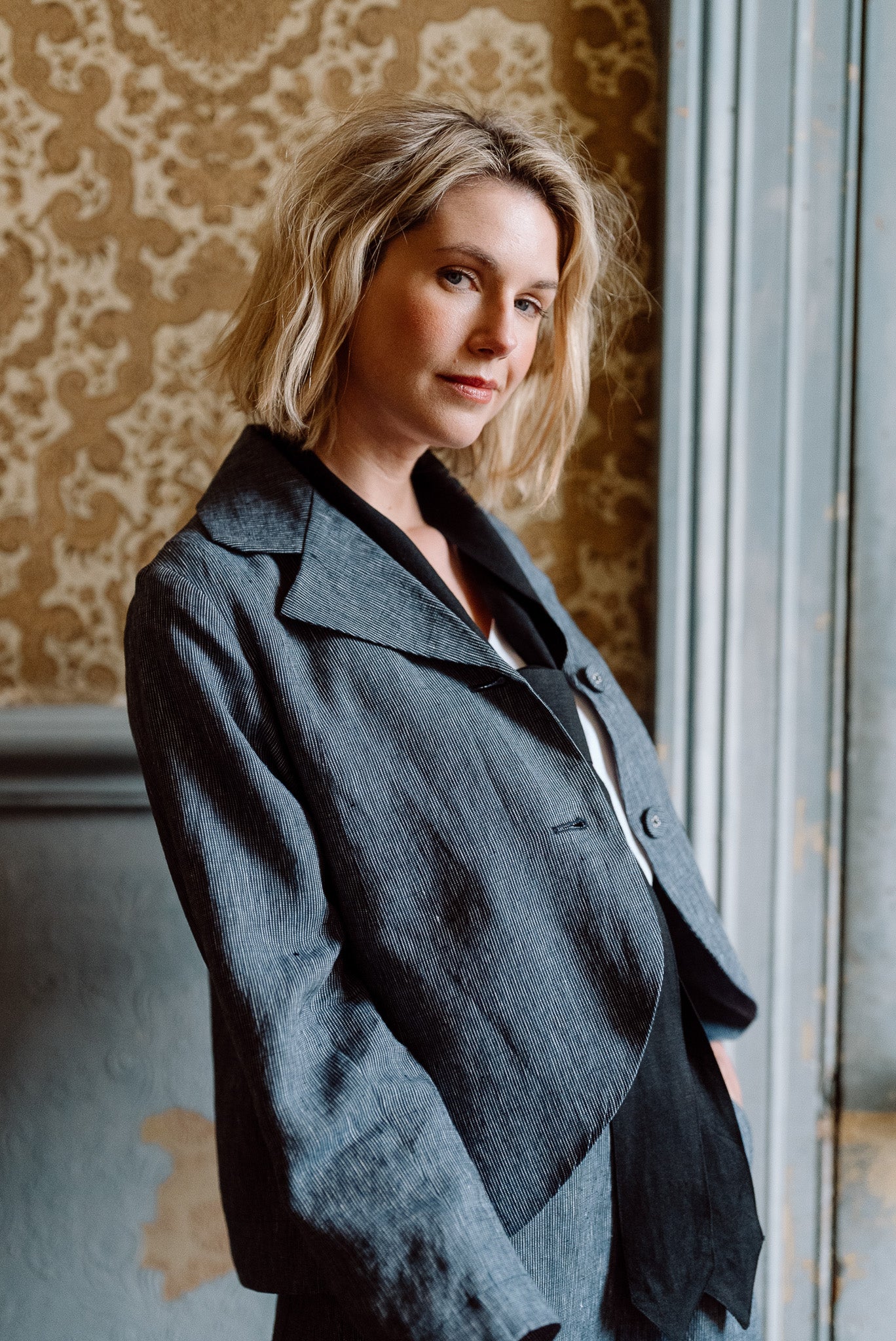 Conran Blazer | Navy Pinstripe