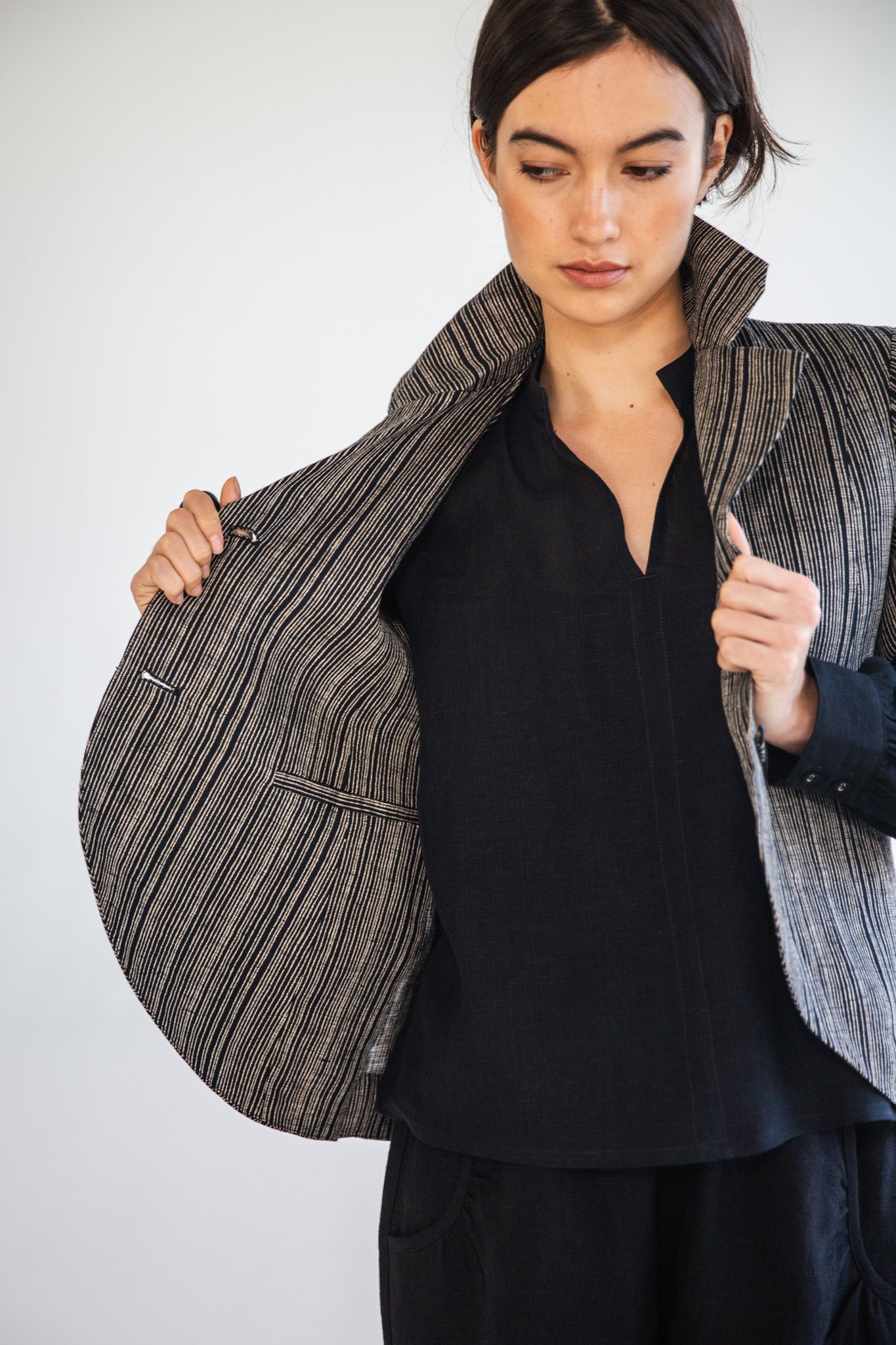 Conran Blazer | Raven Stripe