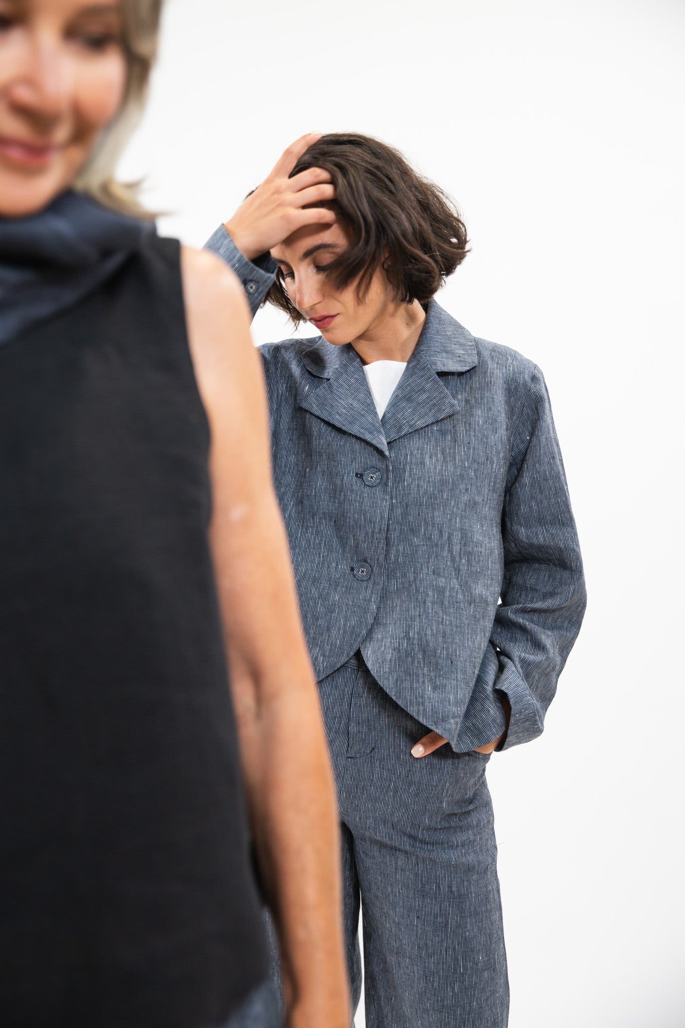 Conran Blazer | Navy Pinstripe