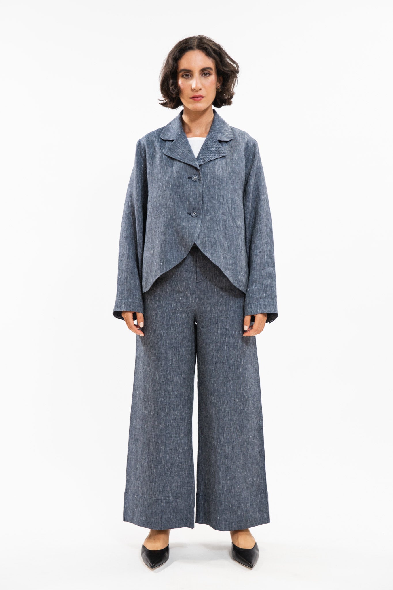 Conran Blazer | Navy Pinstripe