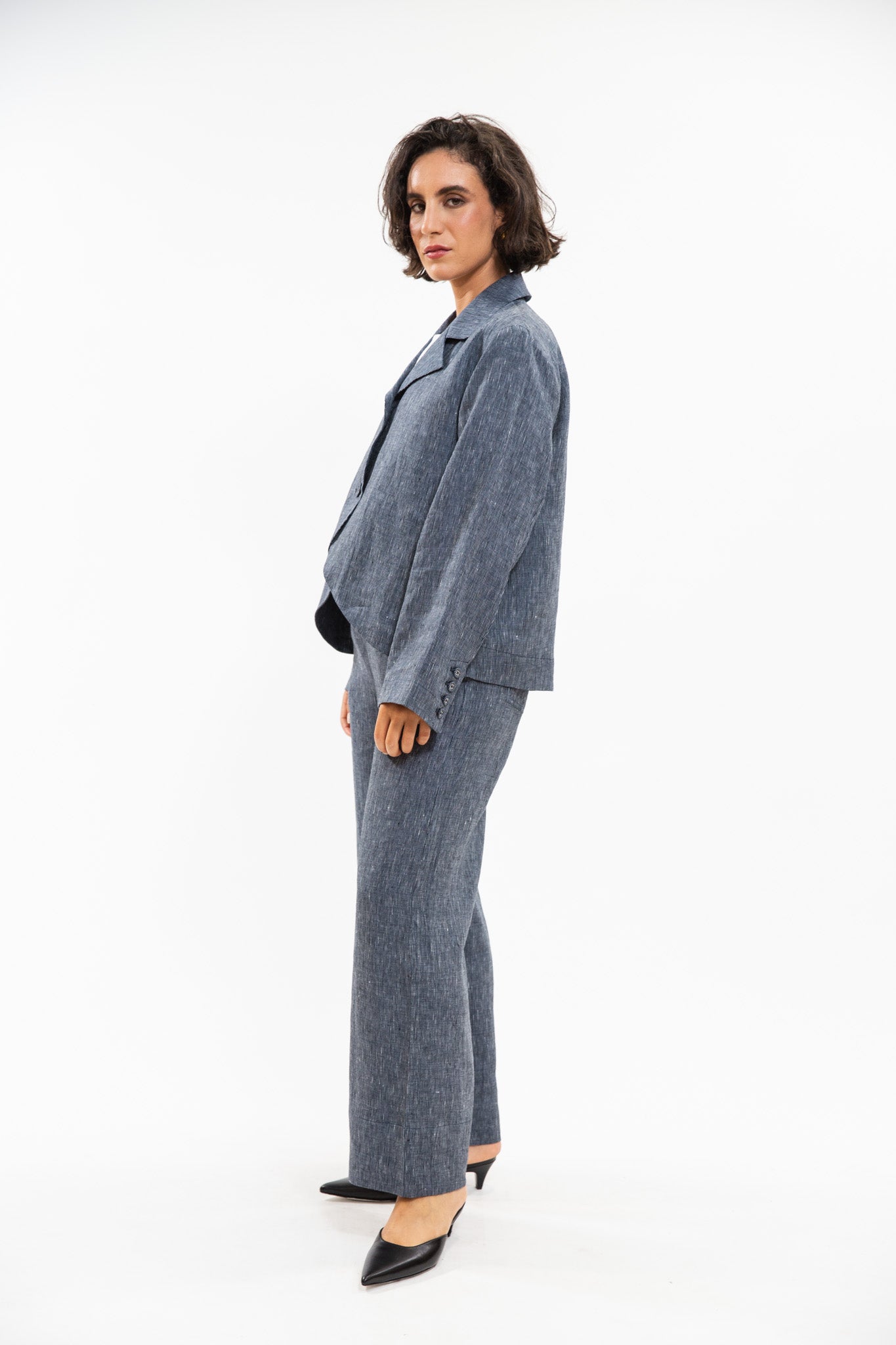 Conran Blazer | Navy Pinstripe