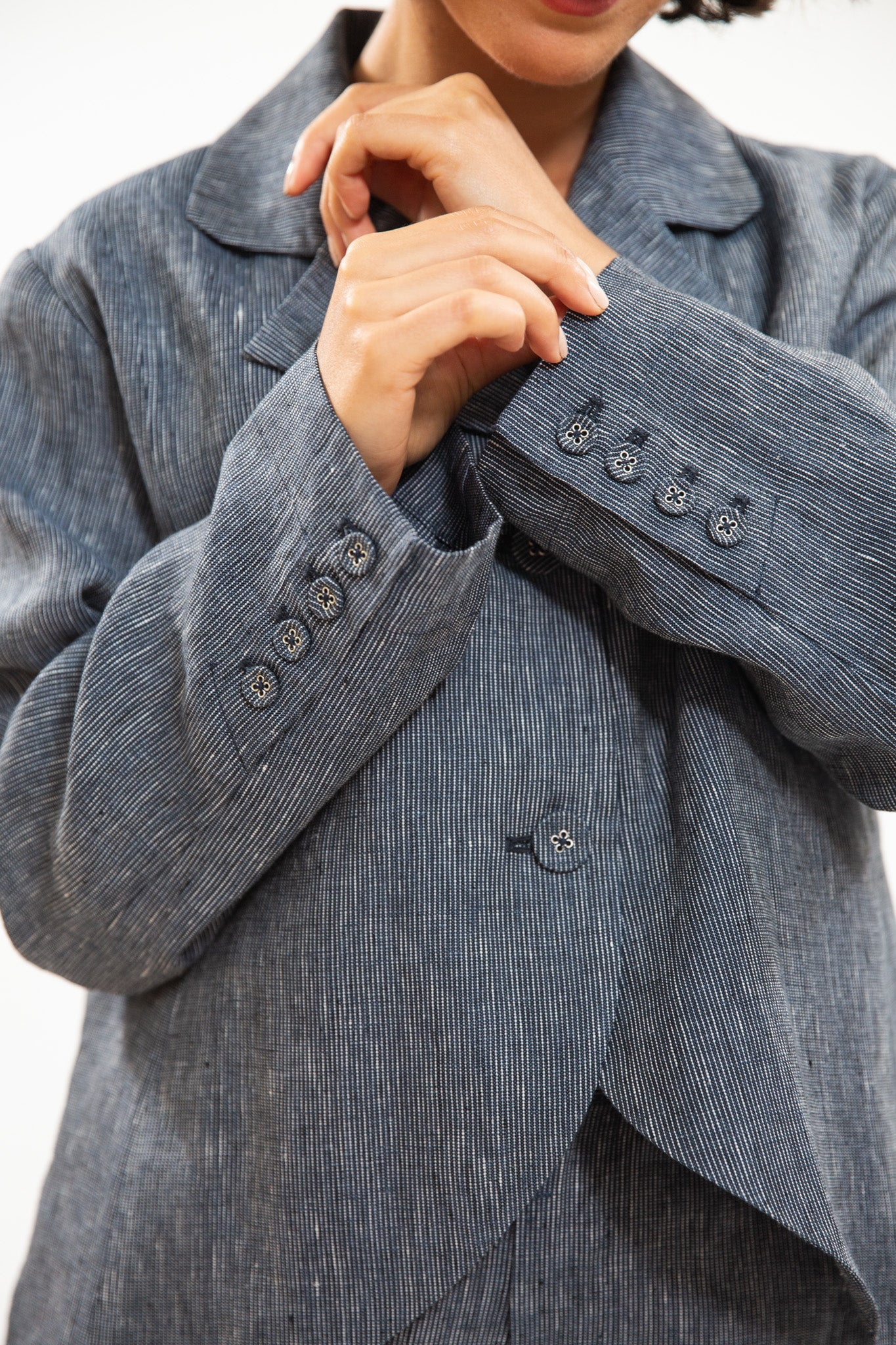 Conran Blazer | Navy Pinstripe