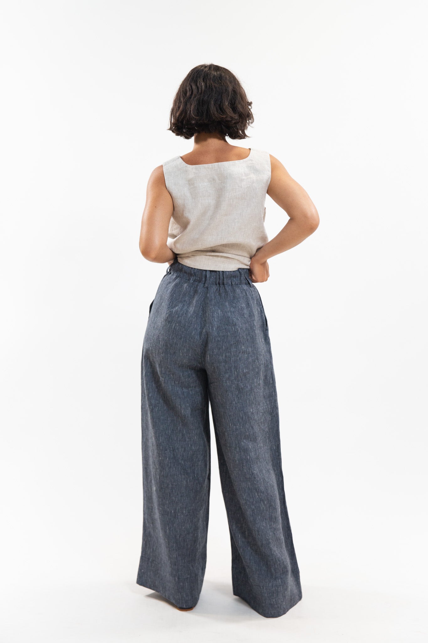 Easton Pant | Navy Pinstripe