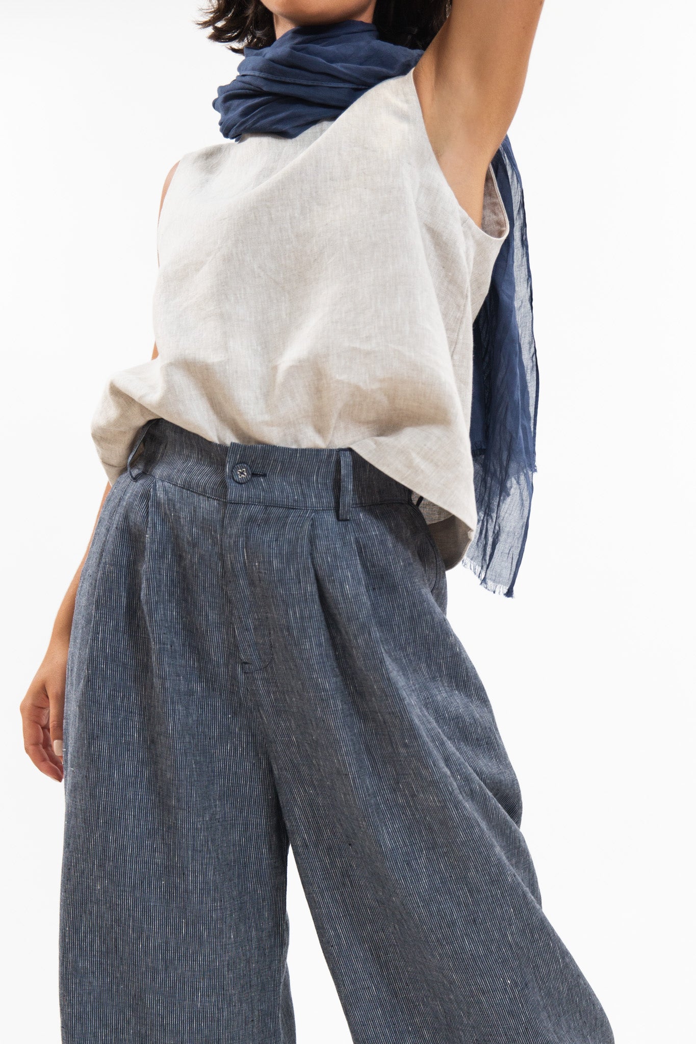 Easton Pant | Navy Pinstripe