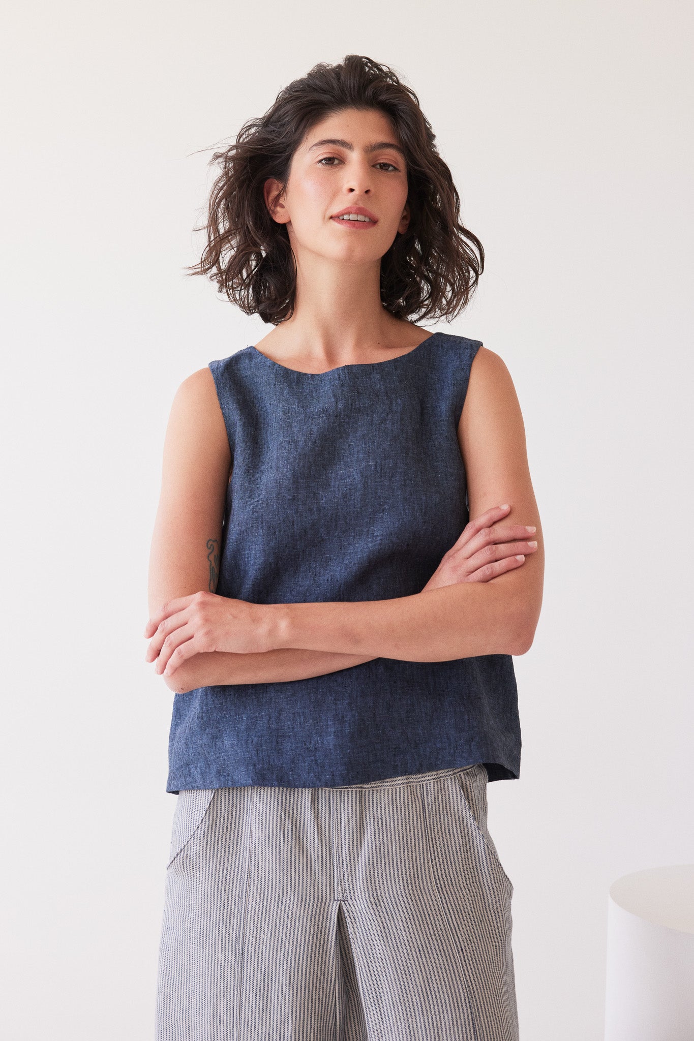 Ellis Shell Top | Navy
