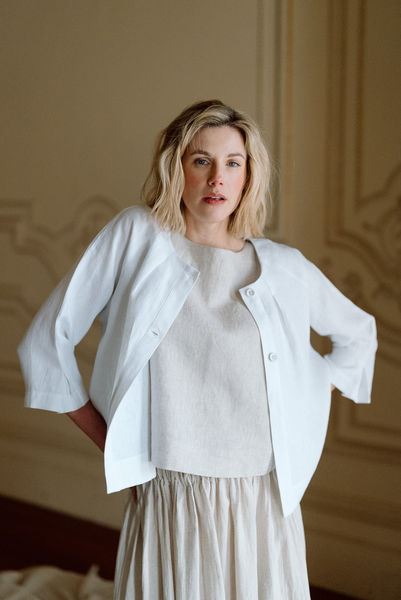 Ellis Shell Top | Neutral