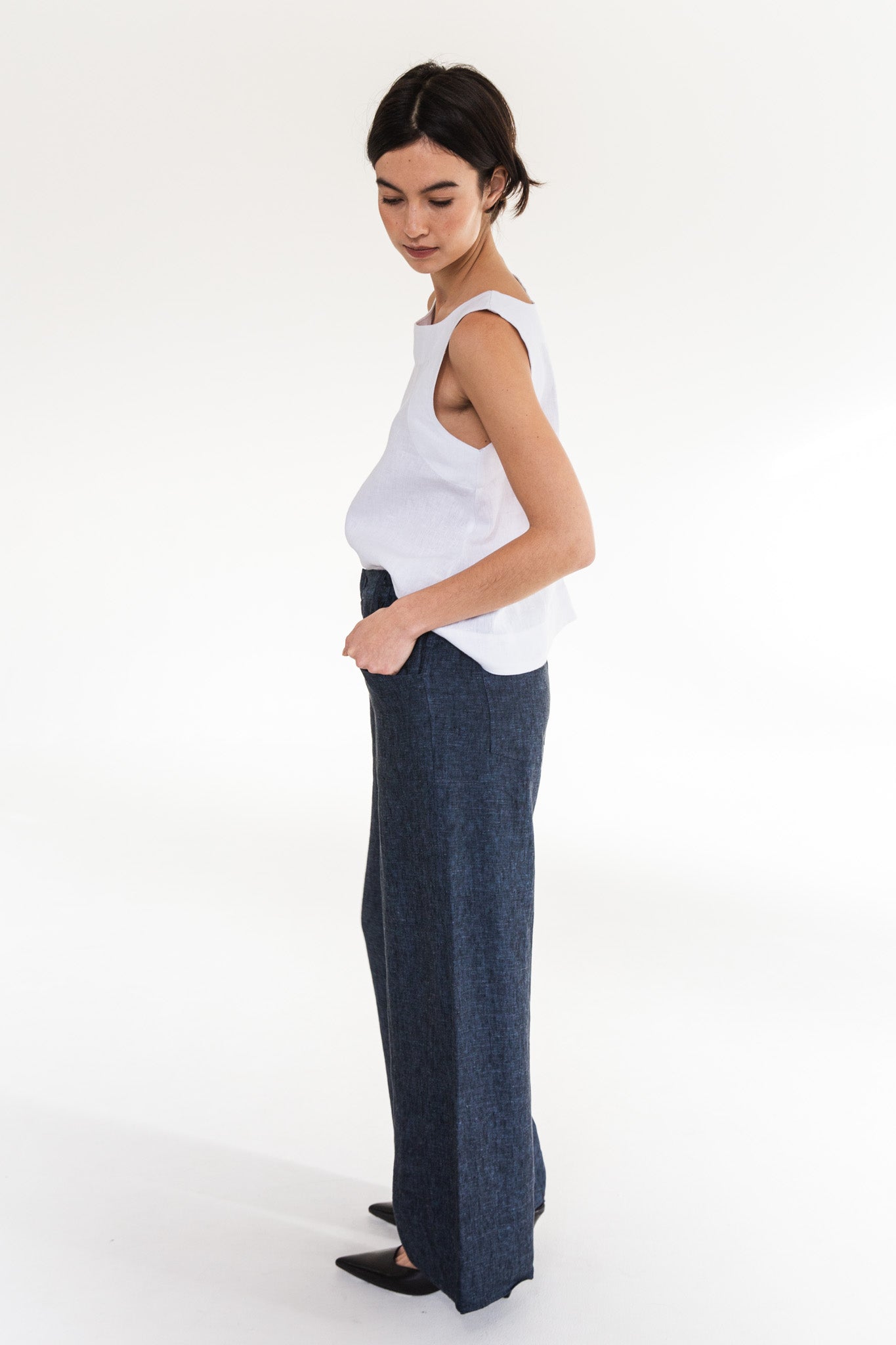 Ellis Shell Top | White