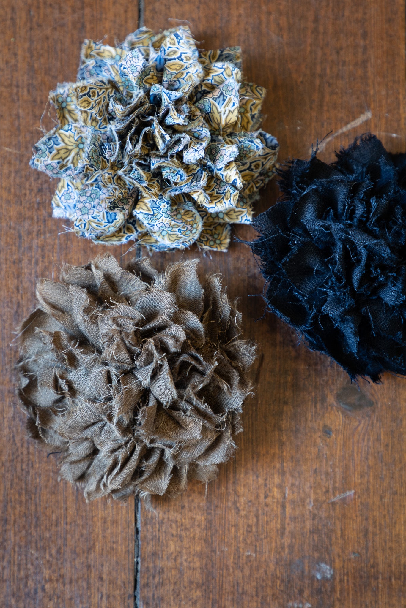 Fabric Flower Brooch | Aubrey Forest Liberty