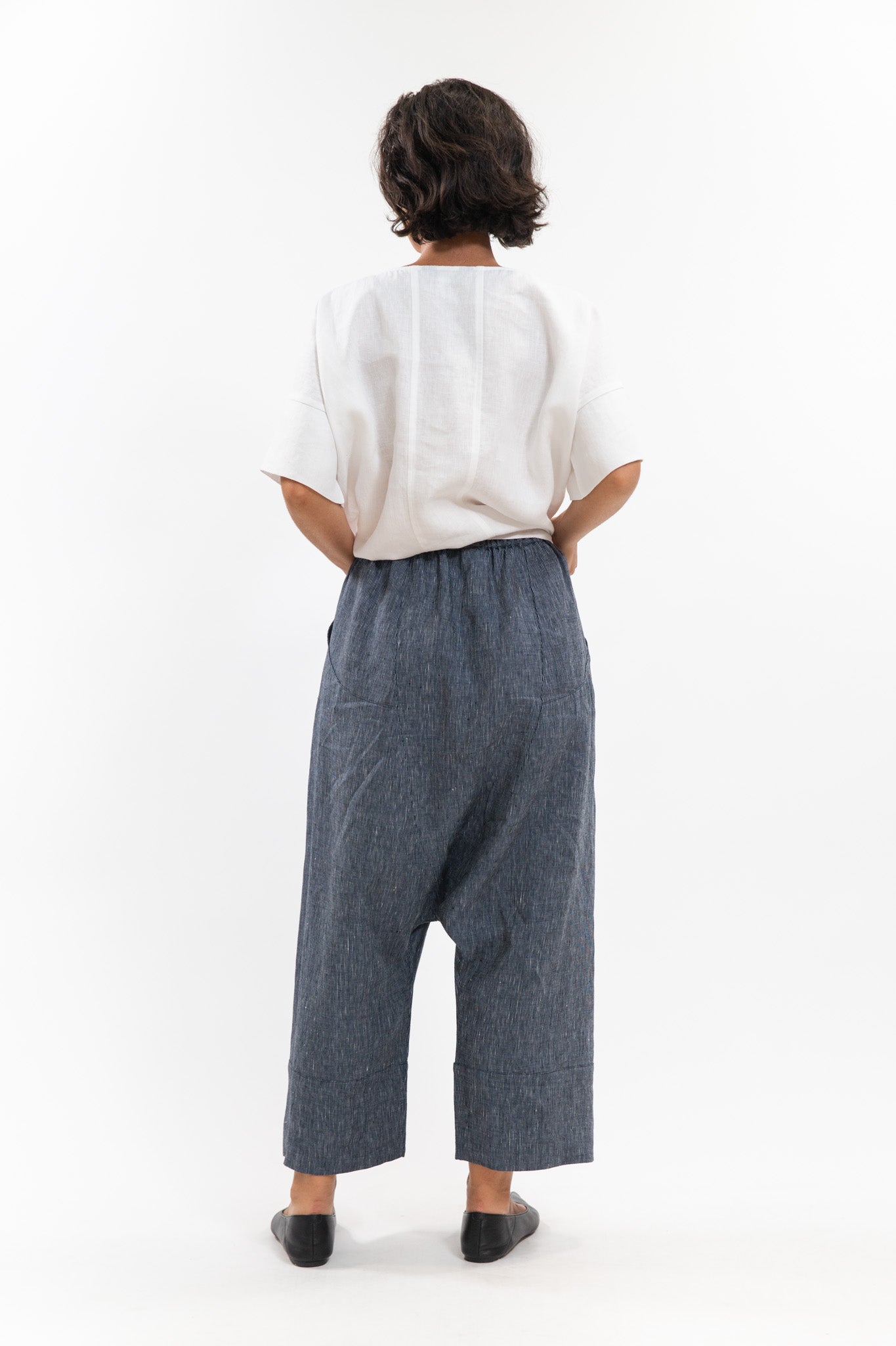 Ginza Pant | Navy Pinstripe