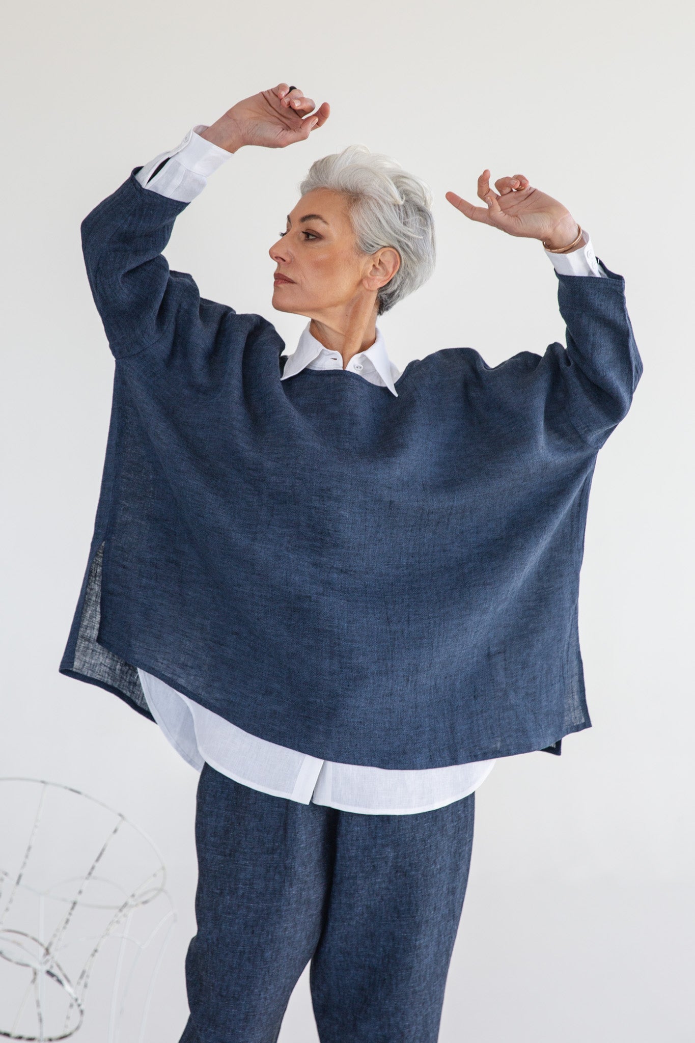 Harry Top | Navy Gauze