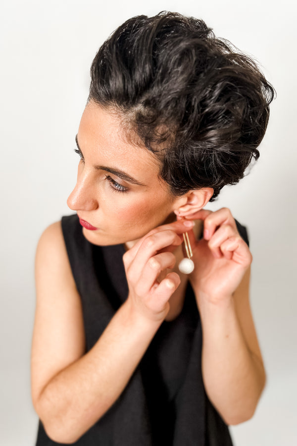 Single Drop Earring | Marshmellow