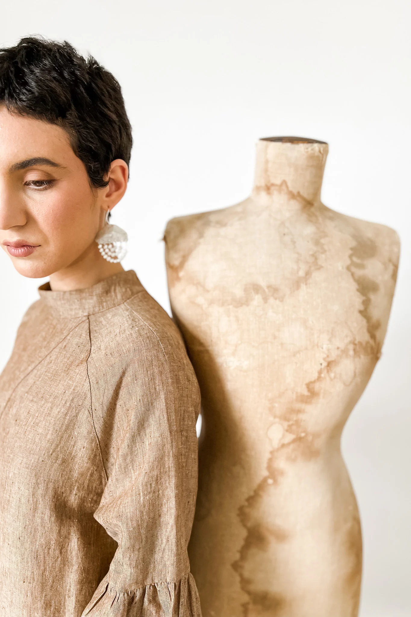 EWA Tribal | Kieta Beaded Earrings | Silver