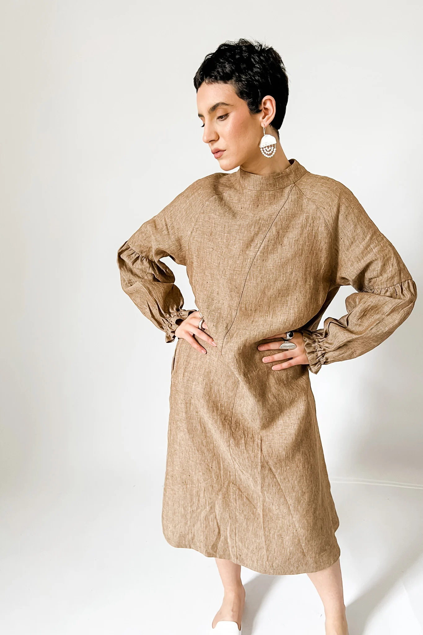 EWA Tribal | Kieta Beaded Earrings | Silver