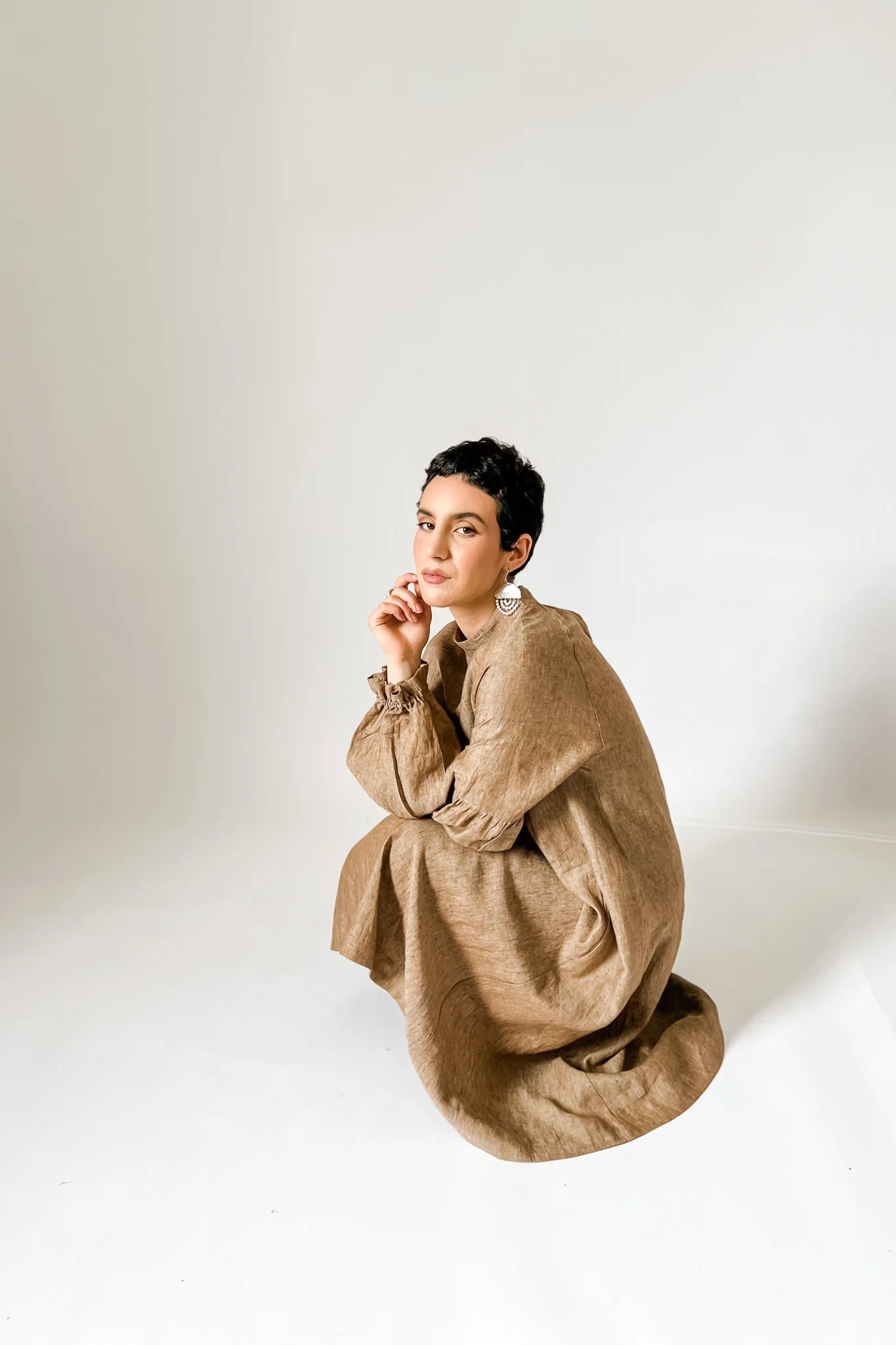 EWA Tribal | Kieta Beaded Earrings | Silver