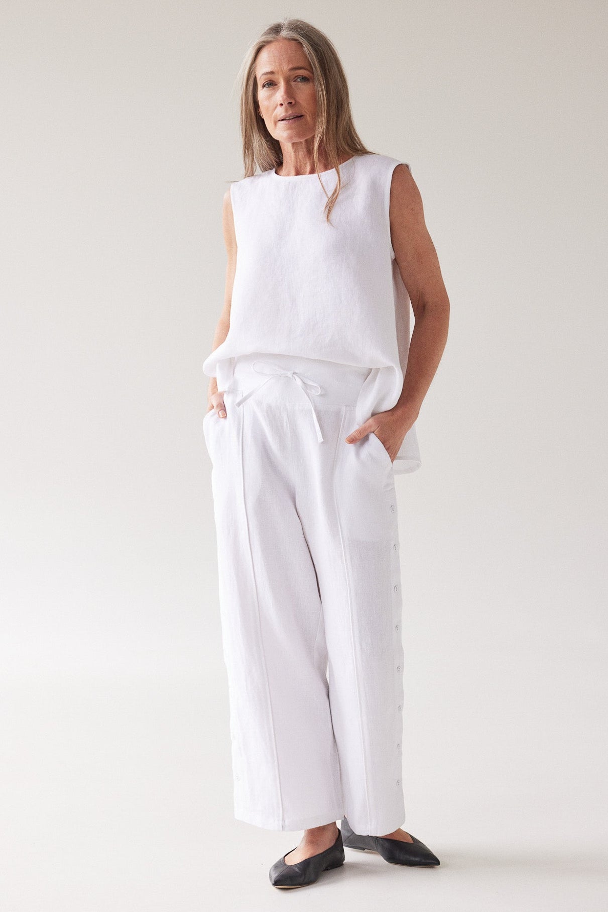 Jemima Pant | White FINAL SALE