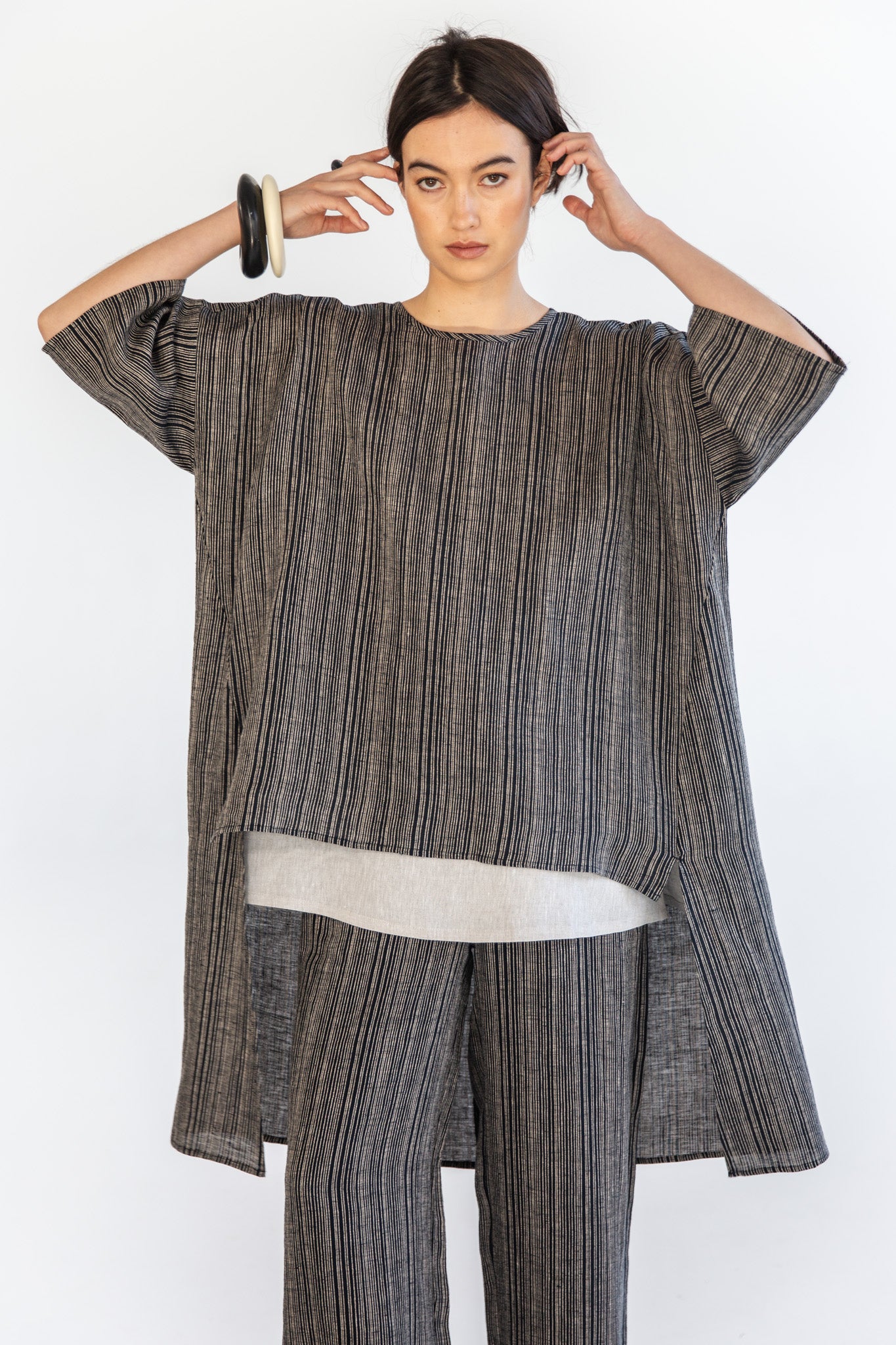 Lanie Top | Raven Stripe