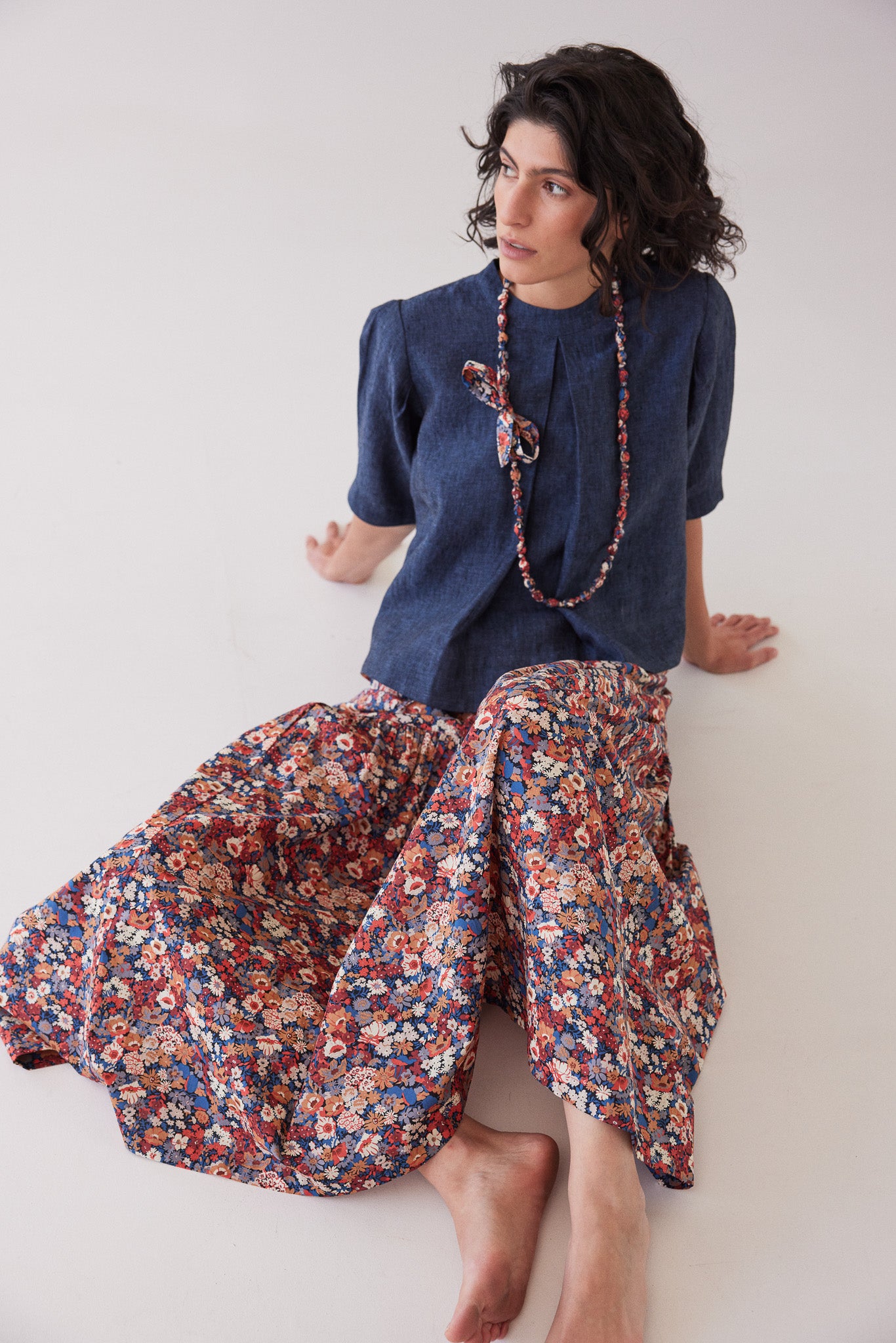 Loretta Reversible Top | Navy