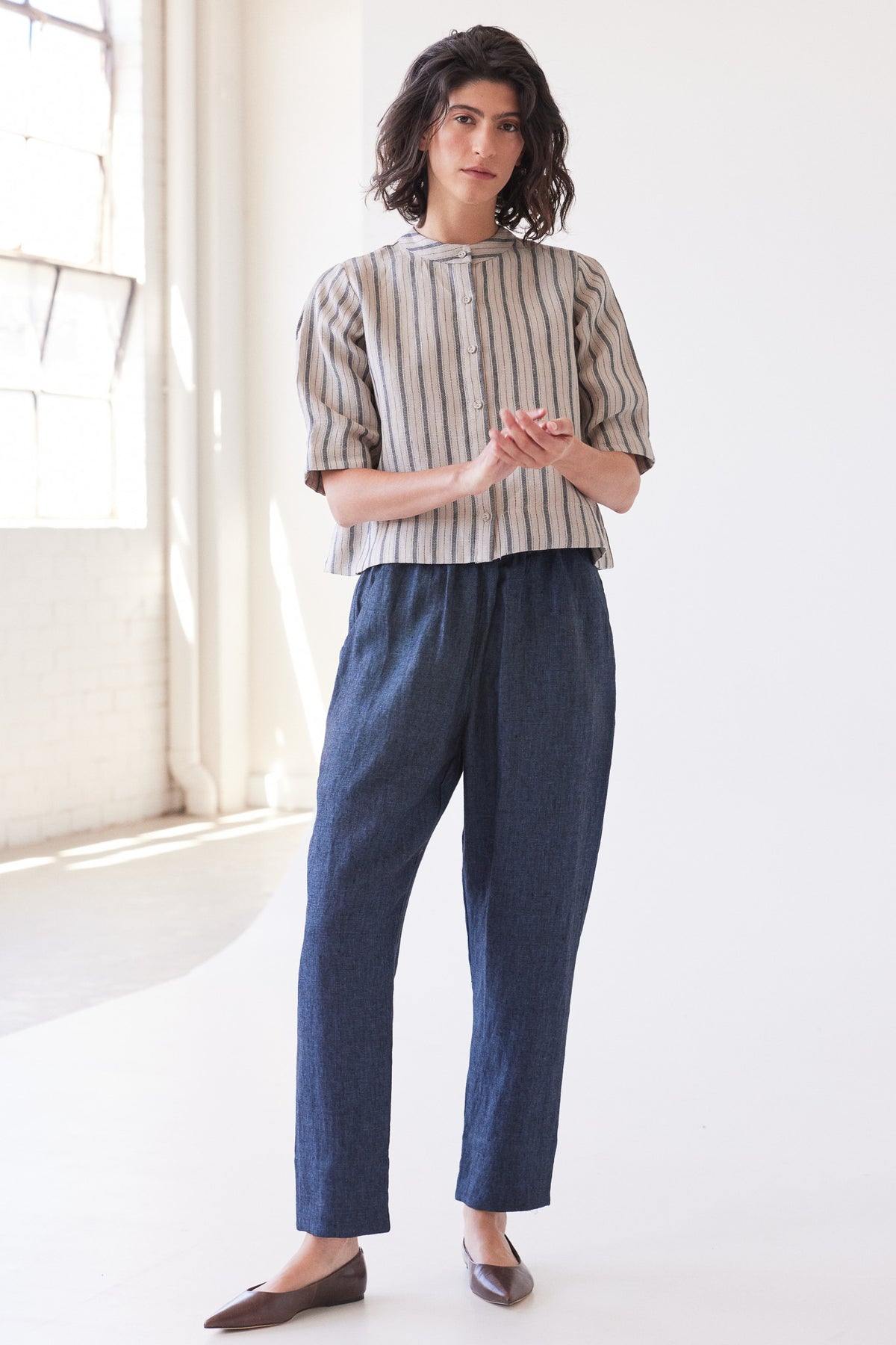 Leighton Narrow Leg Pant | Navy