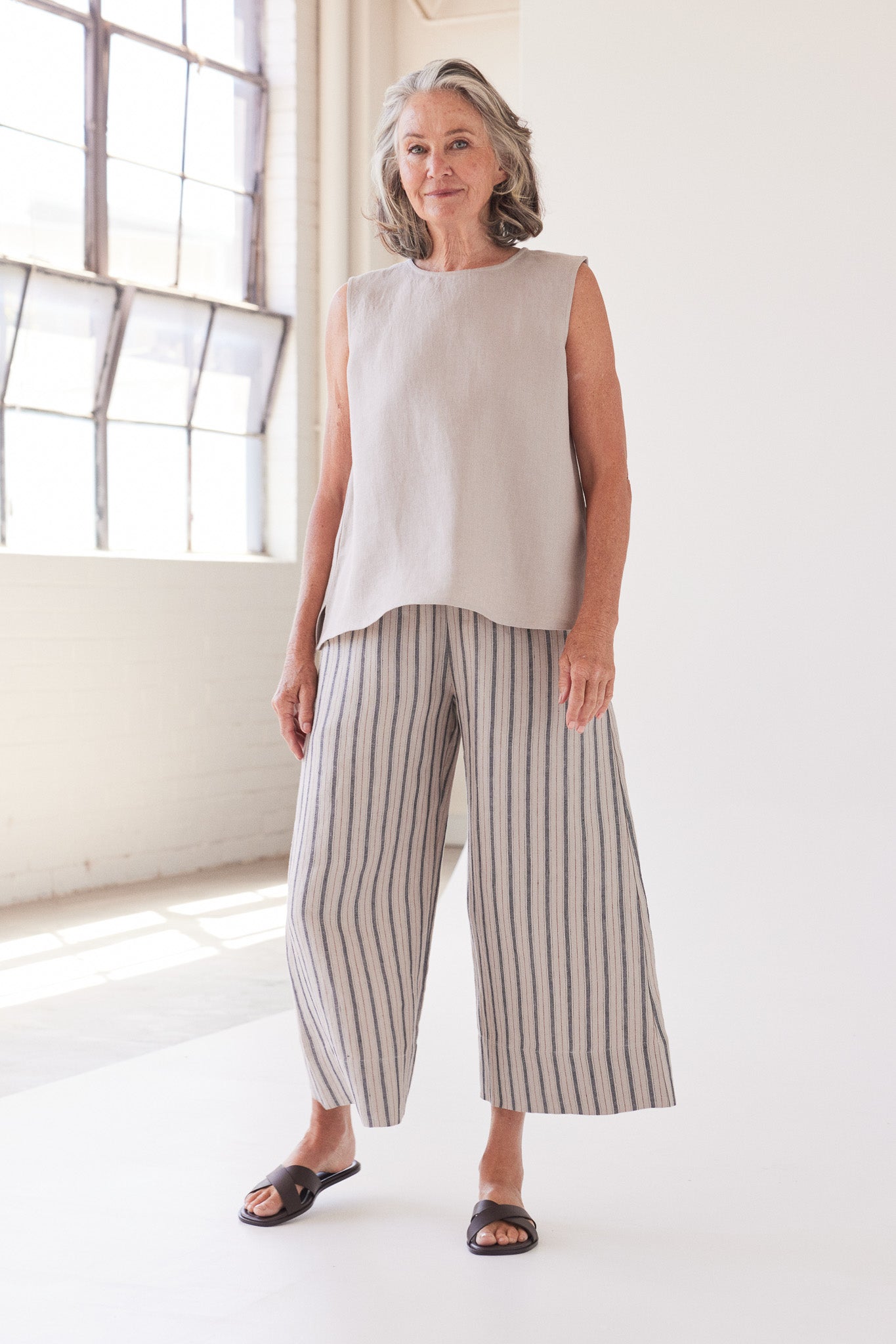 Mila Sleeveless Top | Stone