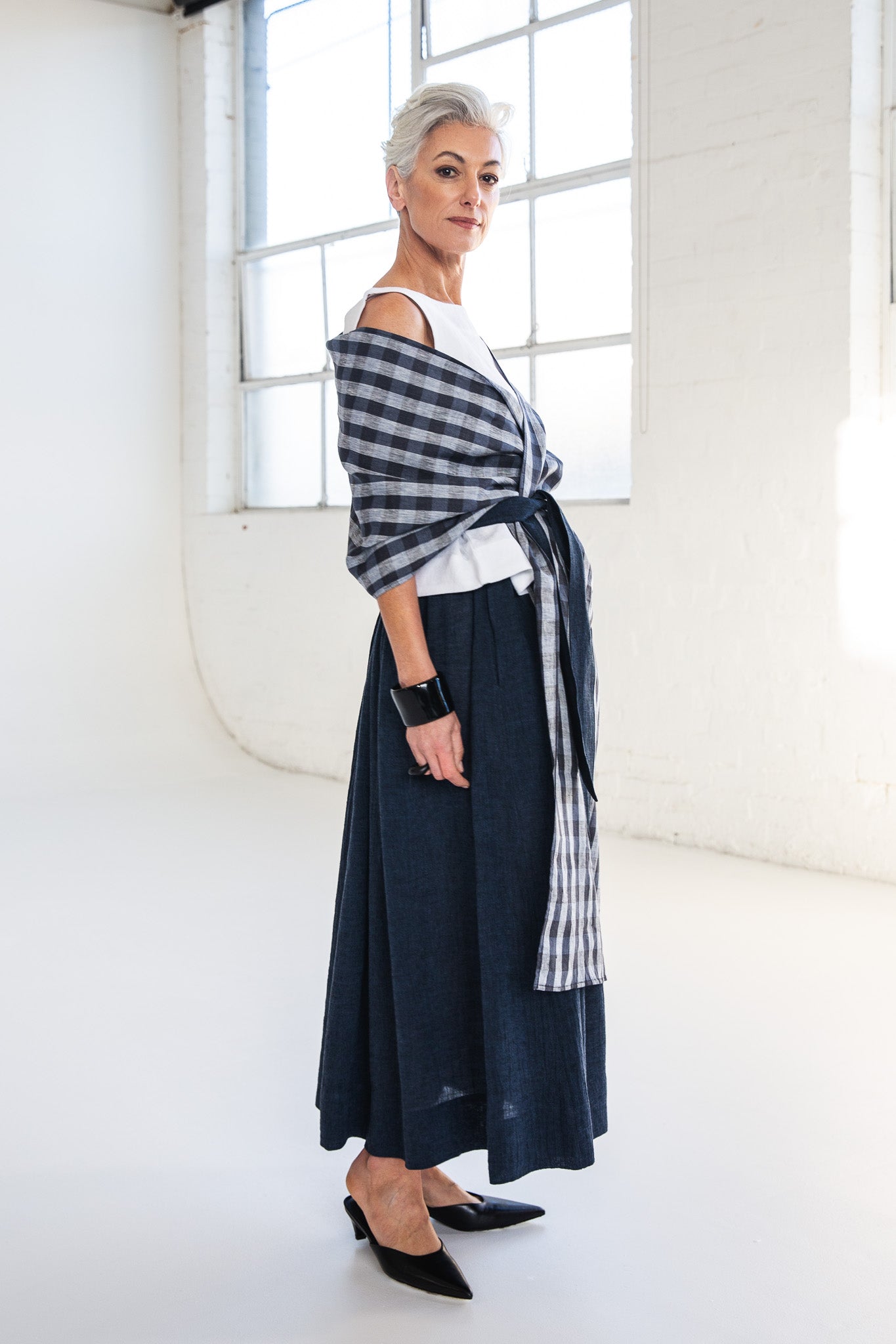 Obi Scarf | Bluestone Check