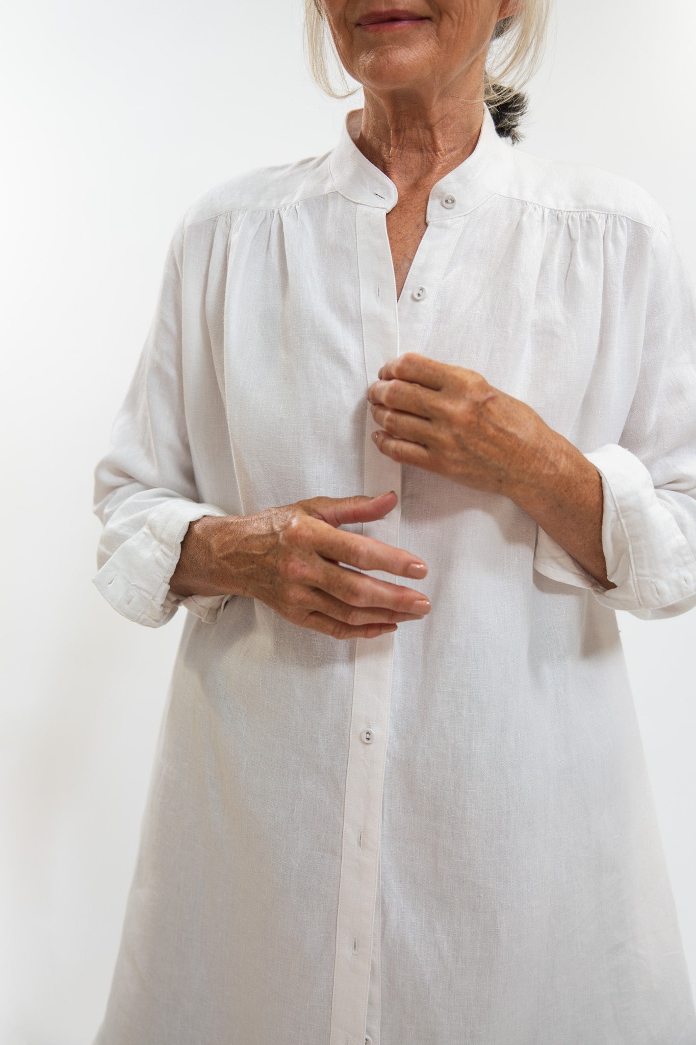 Ophelia Shirt Dress | White