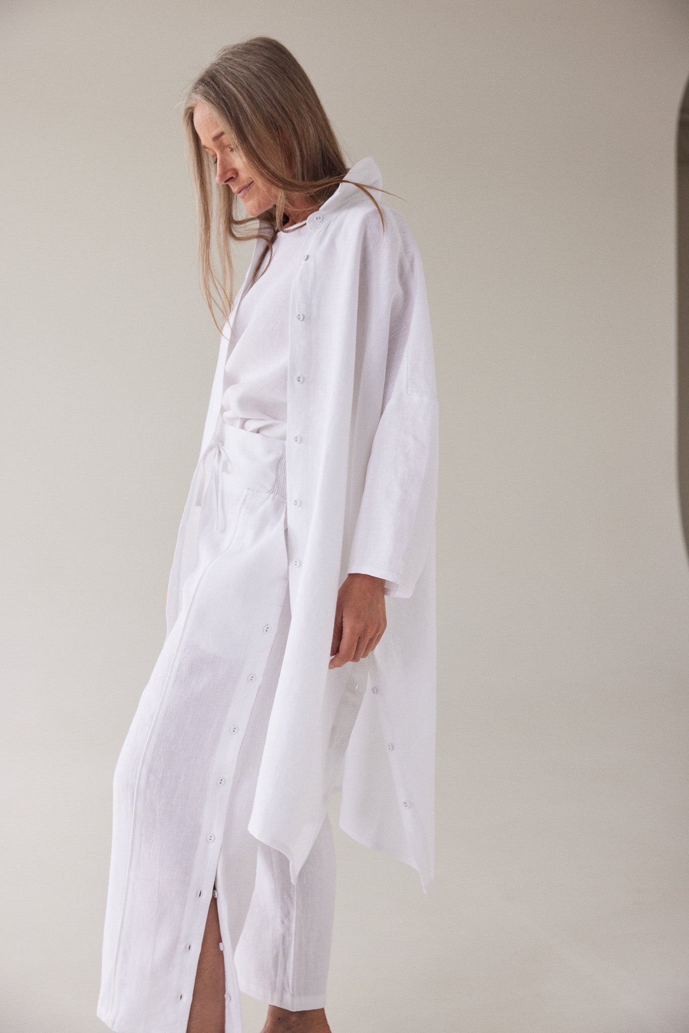 Pippi Shirt Dress | White