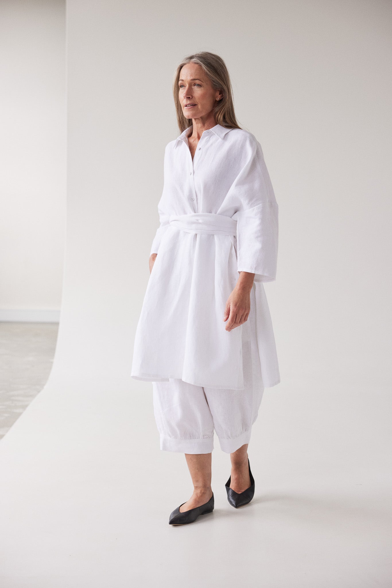 Pippi Shirt Dress | White