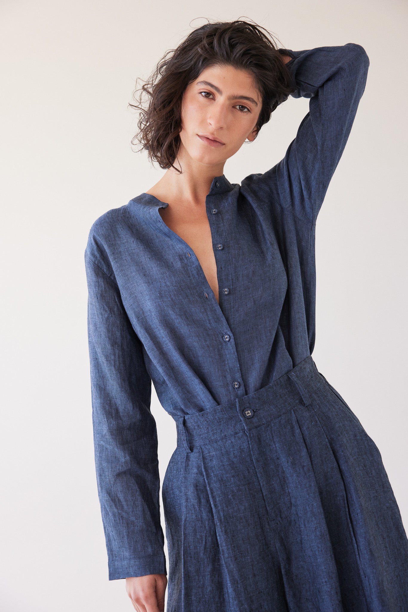 Sawyer Long Sleeve Shirt | Navy