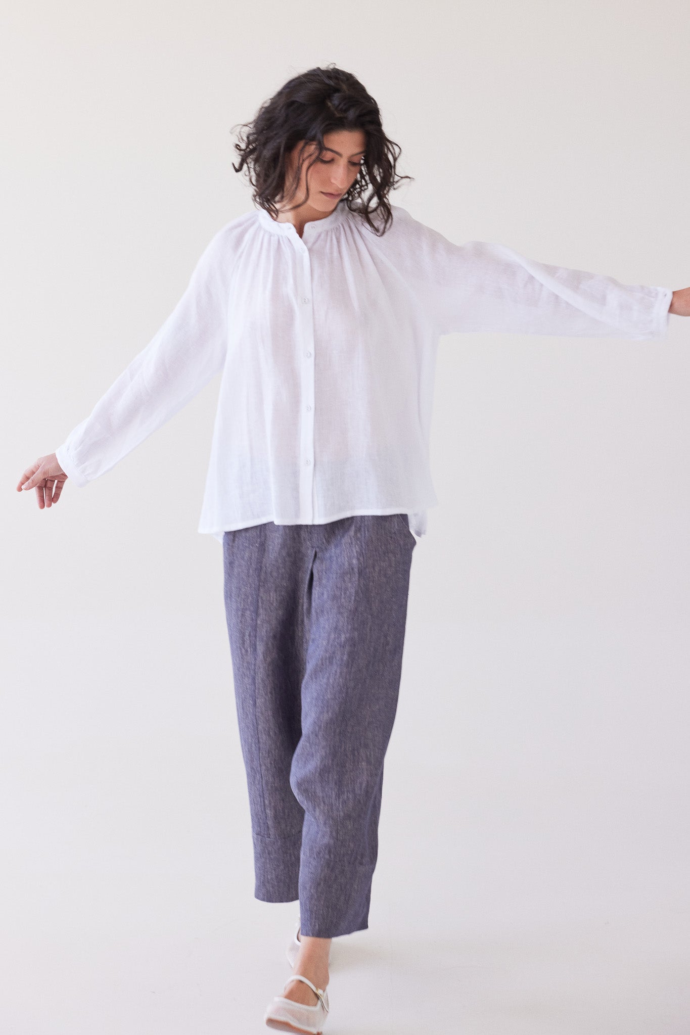 Vento Long Sleeve Shirt | White