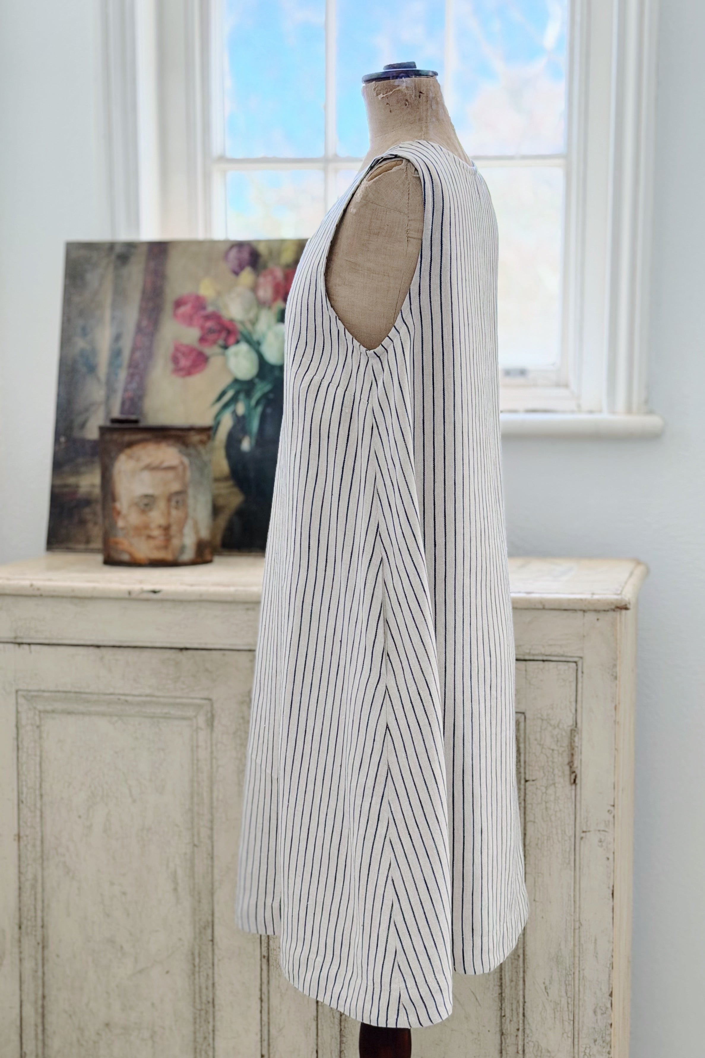 PS | Hope Dress | Navy Stripe | XS