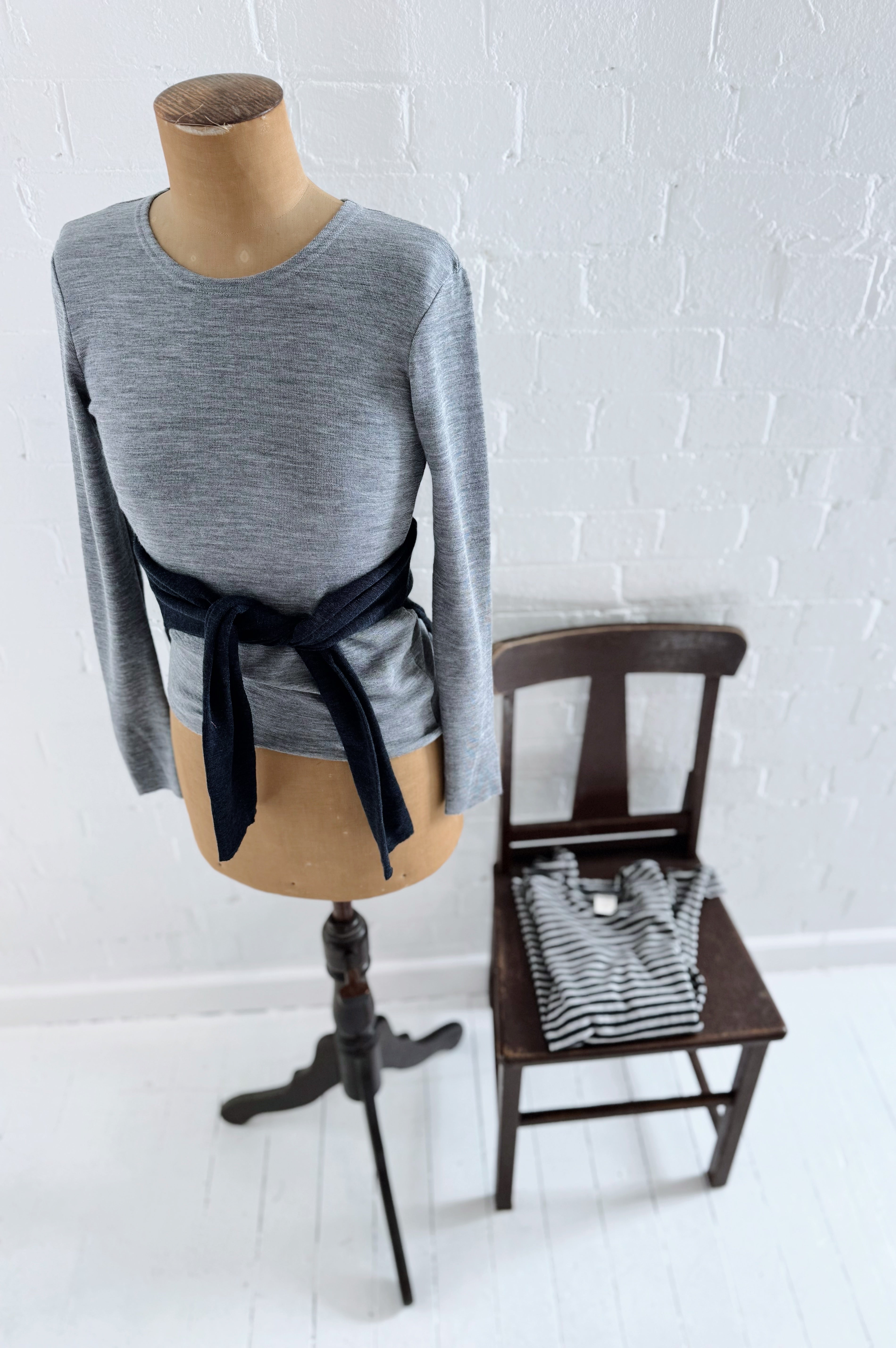 Merino Crew Neck | Steel Grey