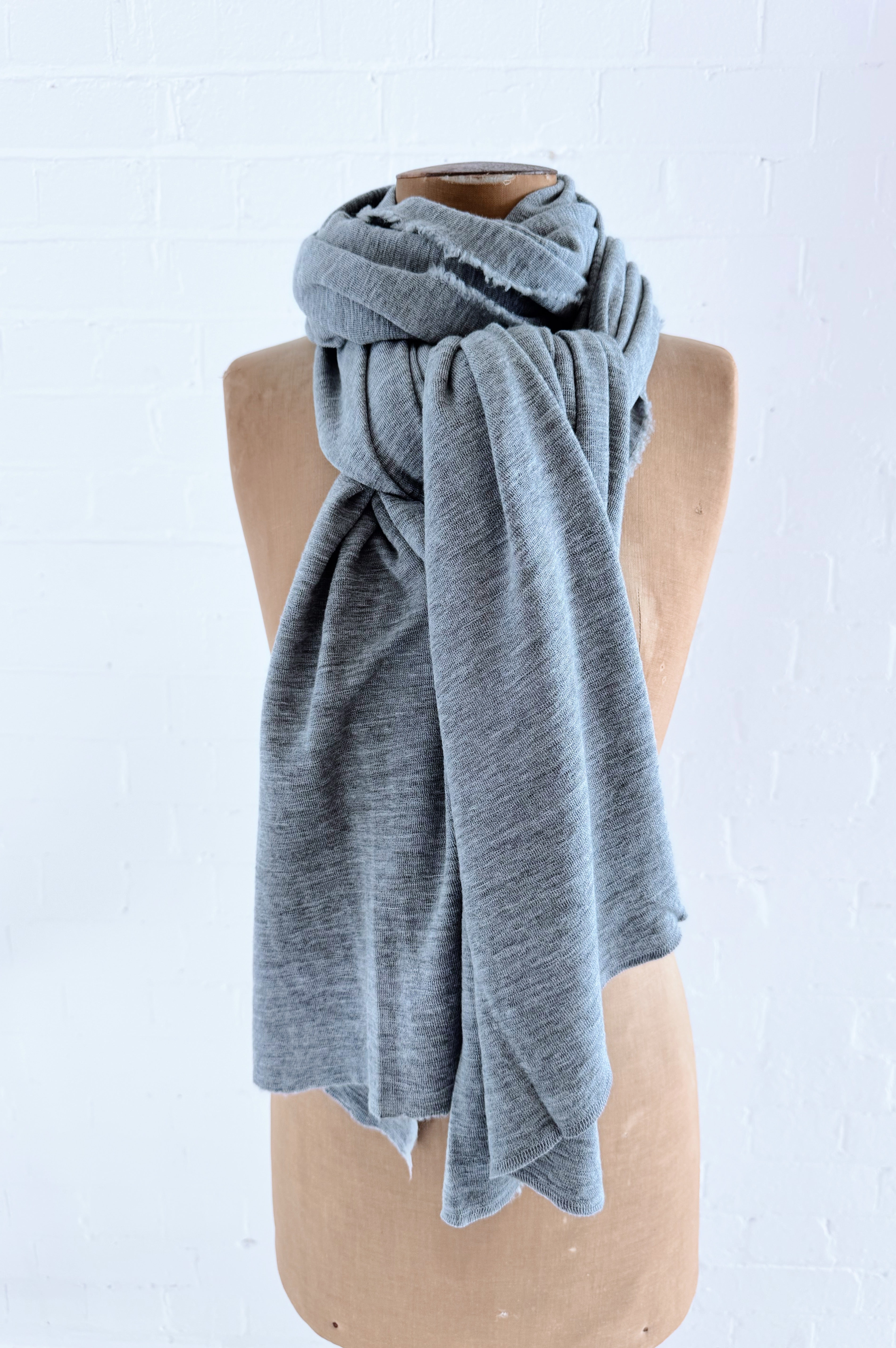 Merino Scarf | Steel Grey