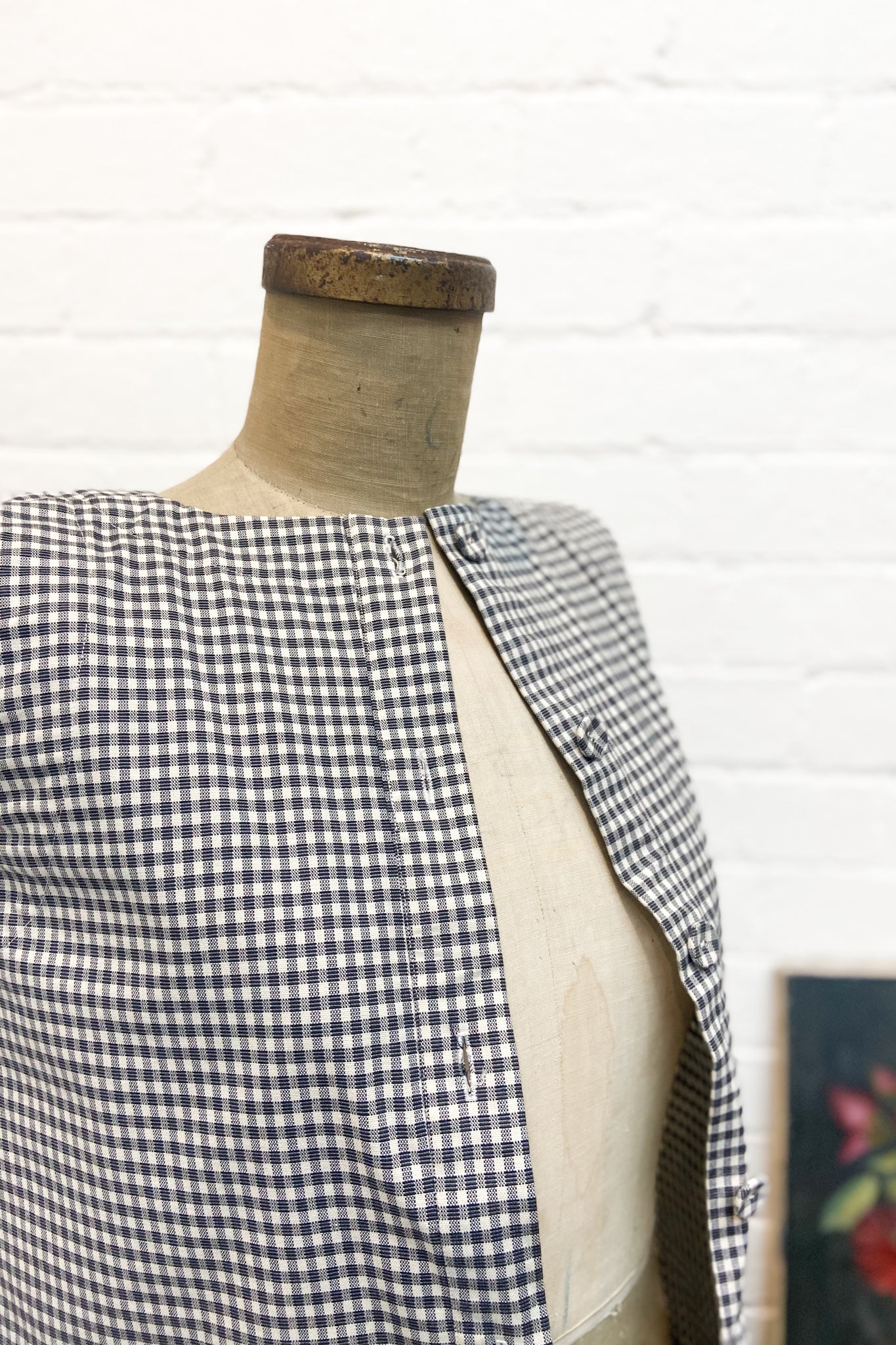 GW | Lilli Top | Smokey Blue Check | XS