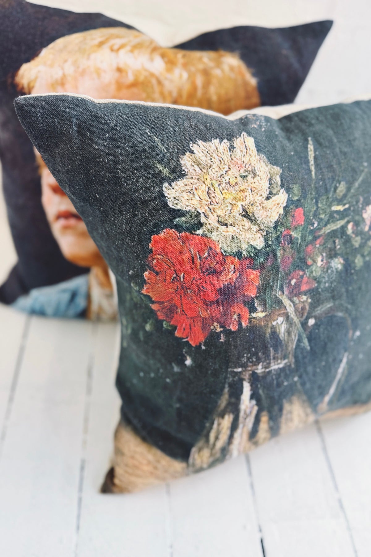 Rabbit Hole | Vintage Print Cushion | Still Life with Jug