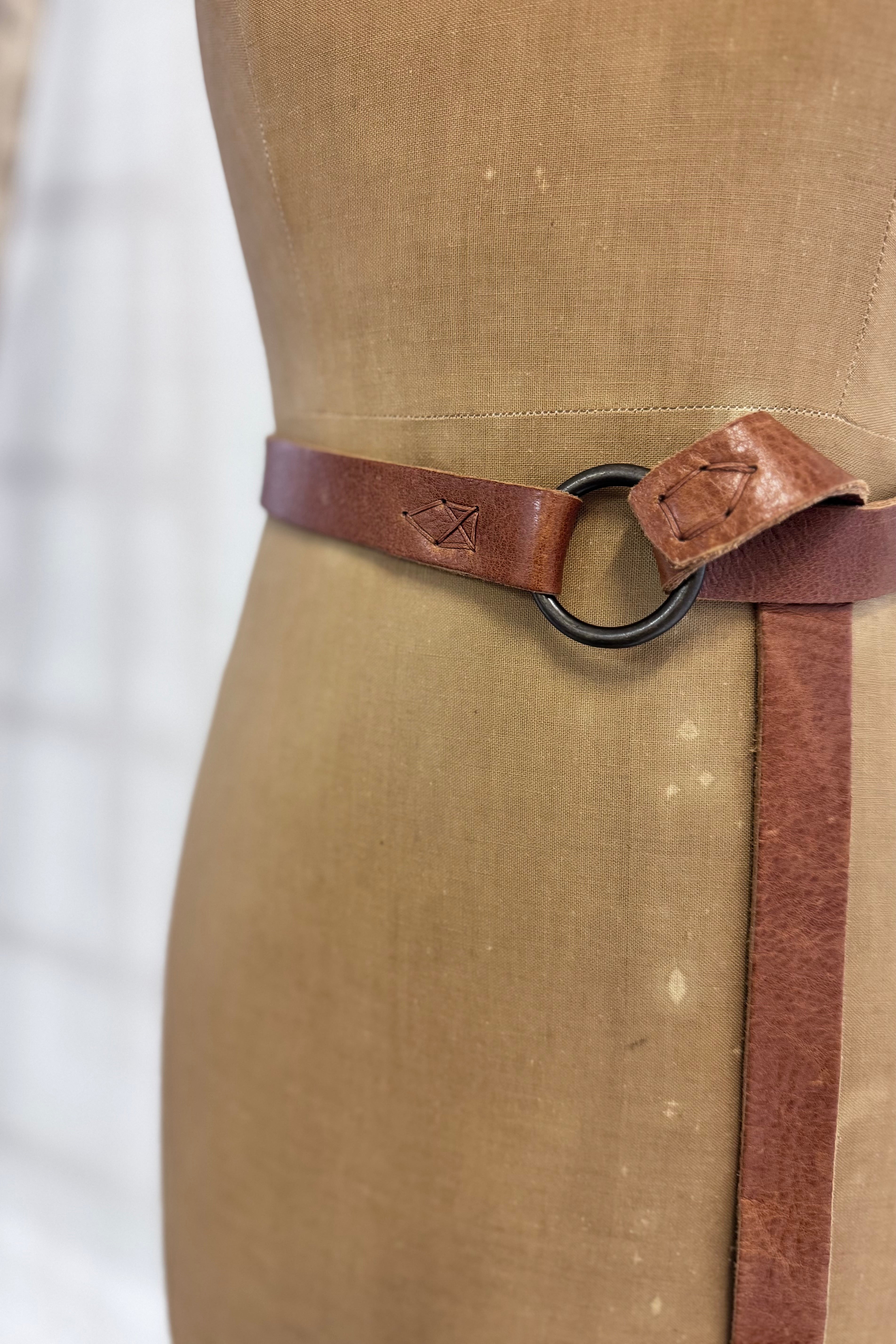 Ink Olives | Salice Belt | Tan