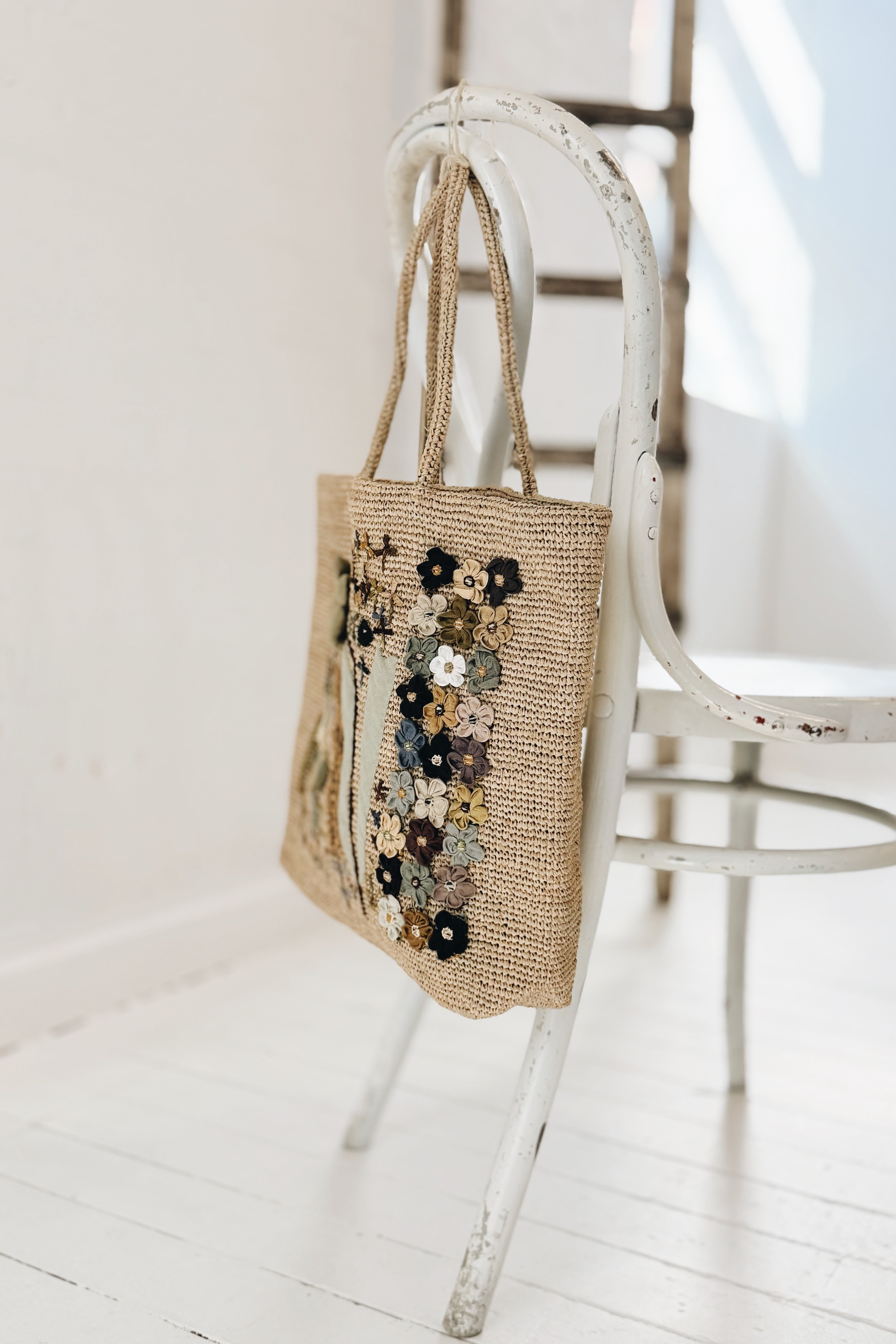 Sophie Digard | Floral Raffia Bag | Becca