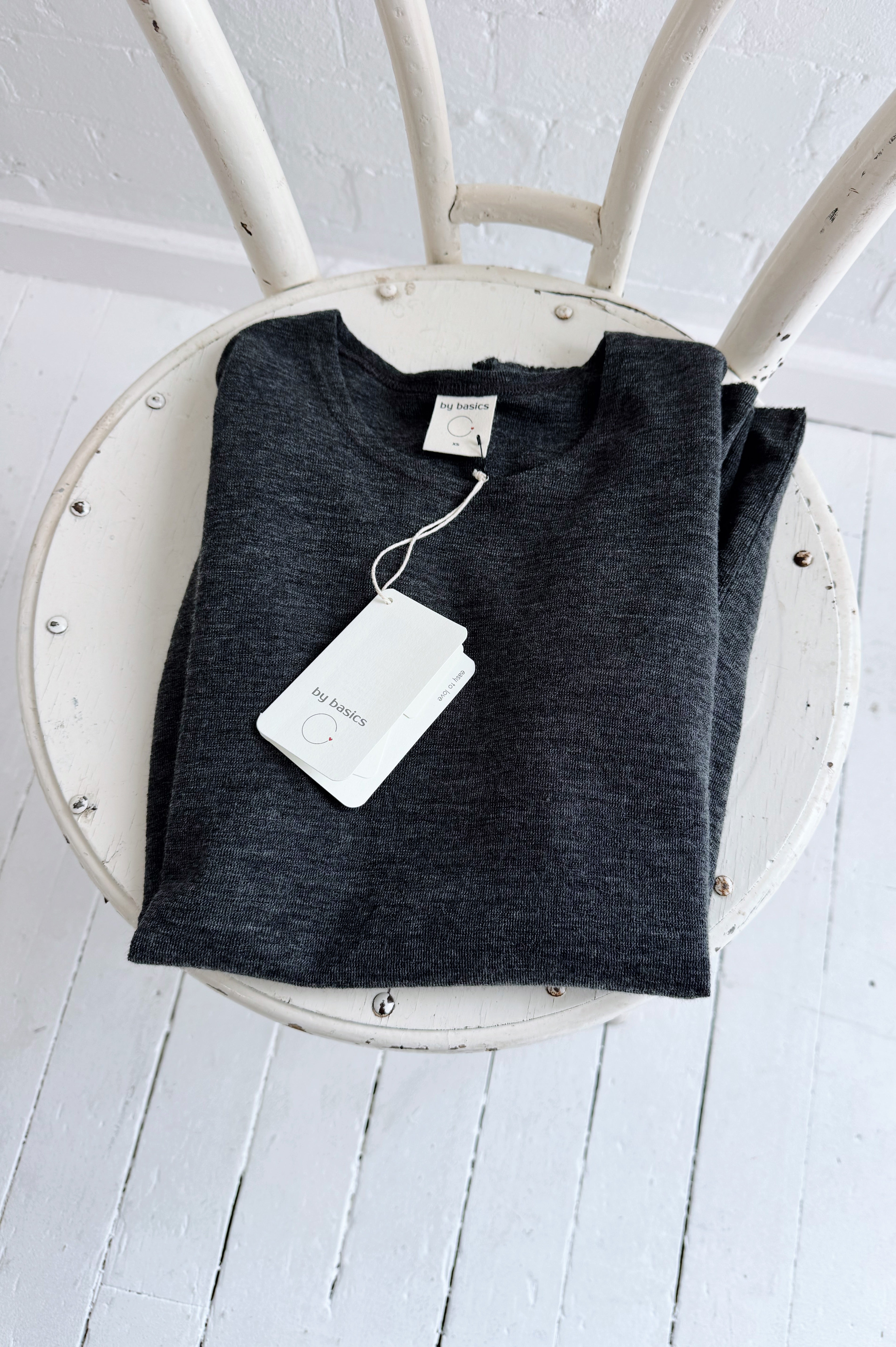 Merino Crew Neck | Anthracite Melange