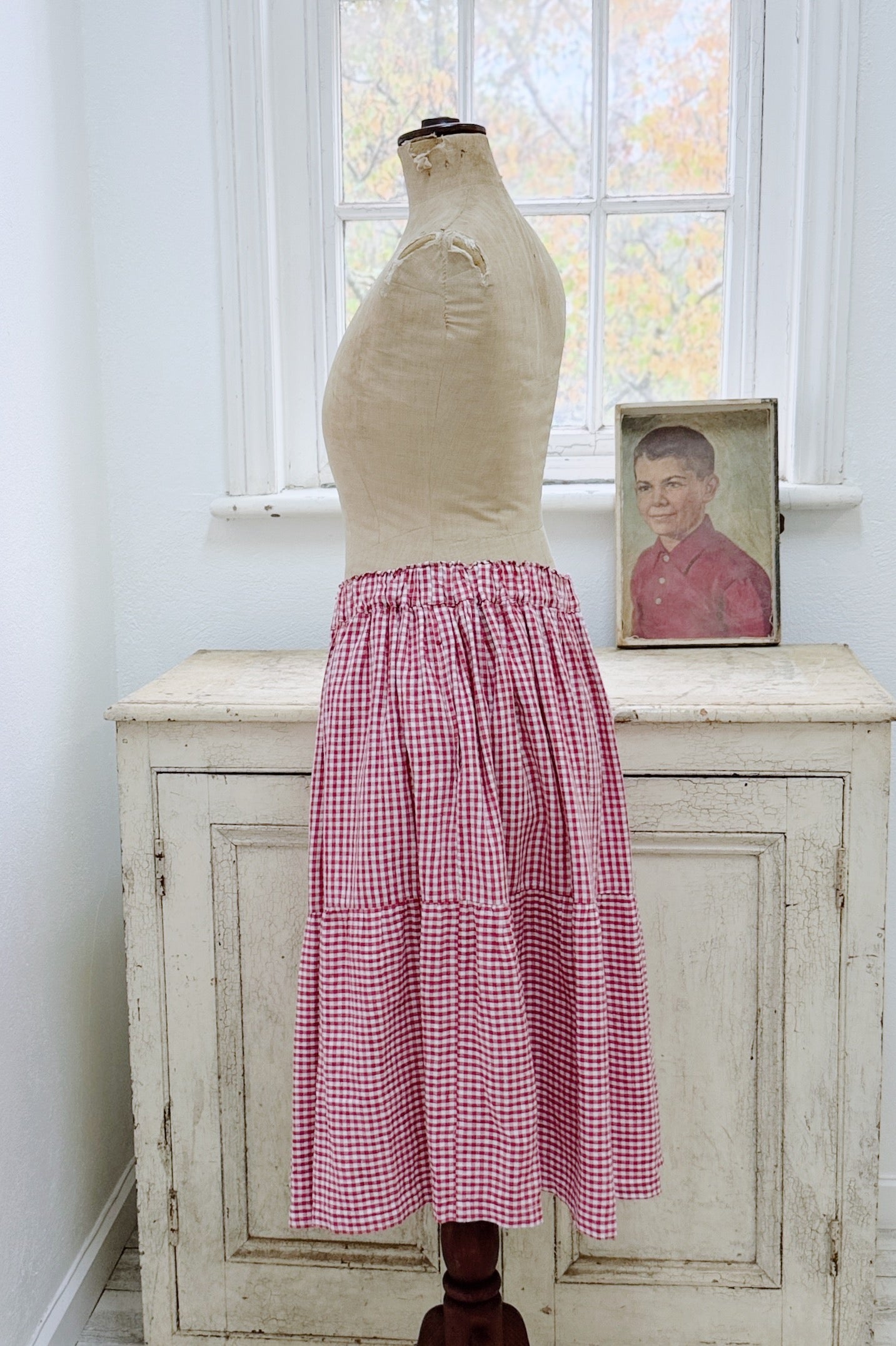 GW | Harriet Skirt | Bittersweet Check | XL