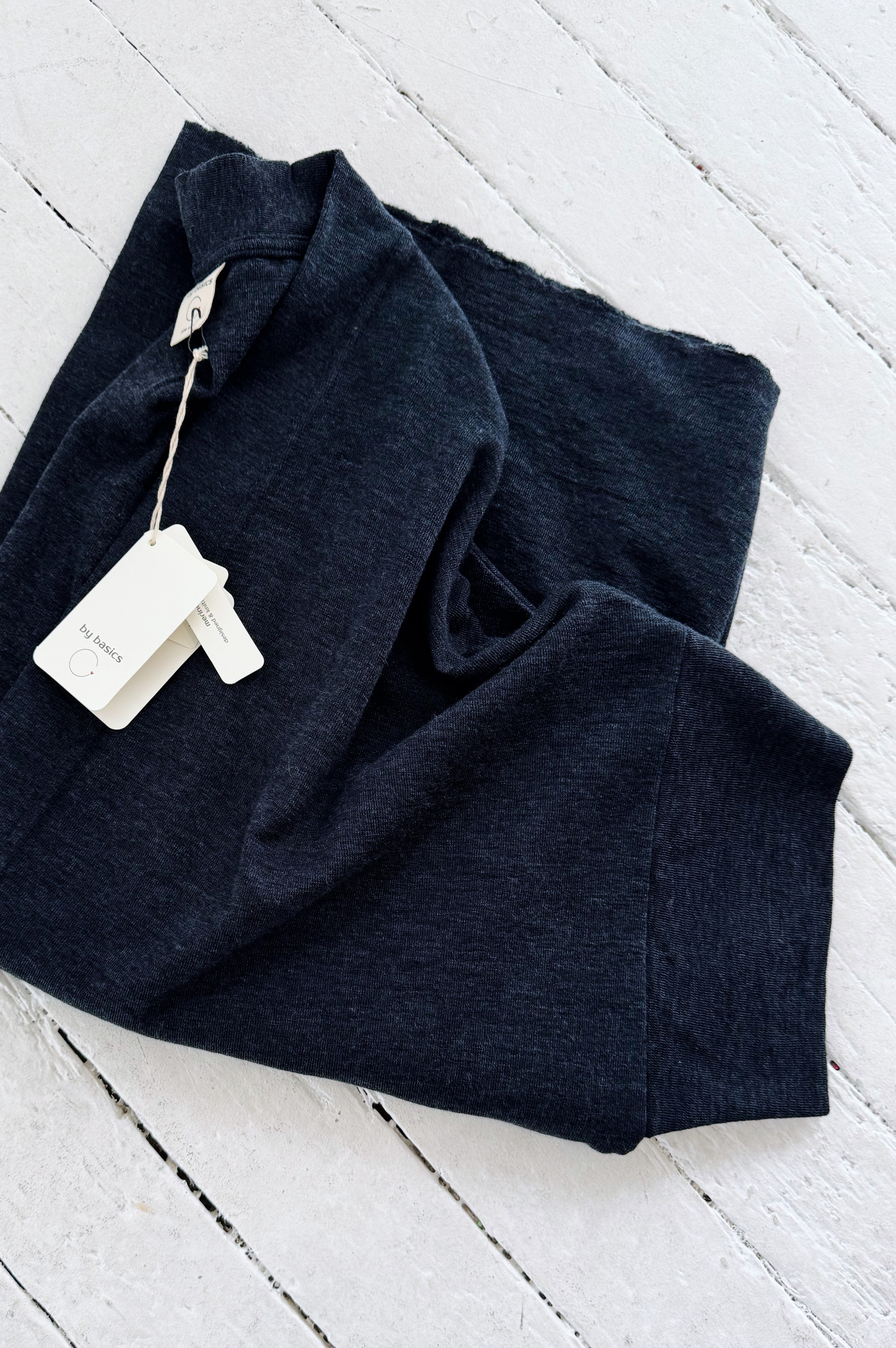 Merino Cardigan | Mid Blue Melange