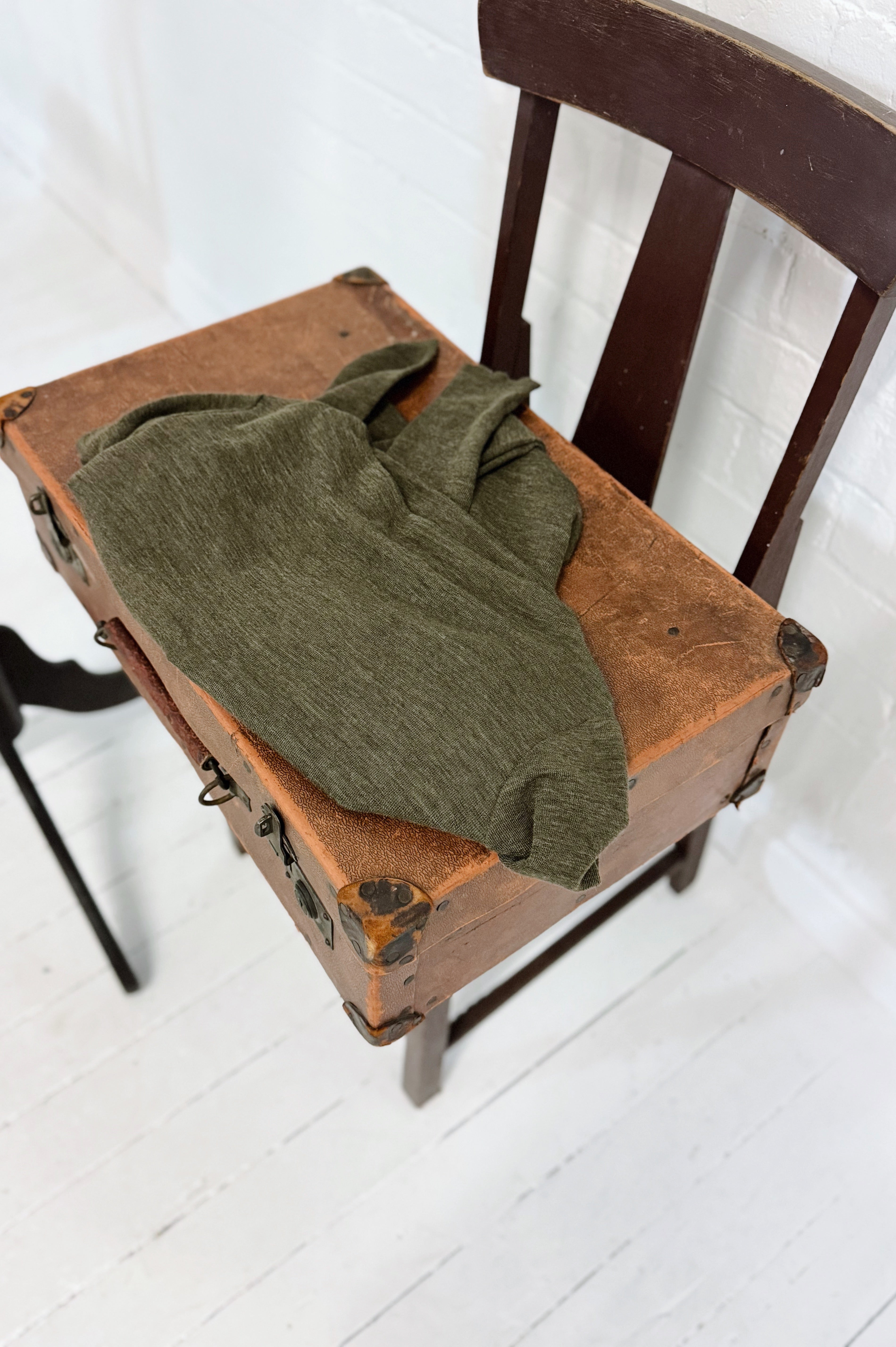 Merino With High Slits | Capers Melange