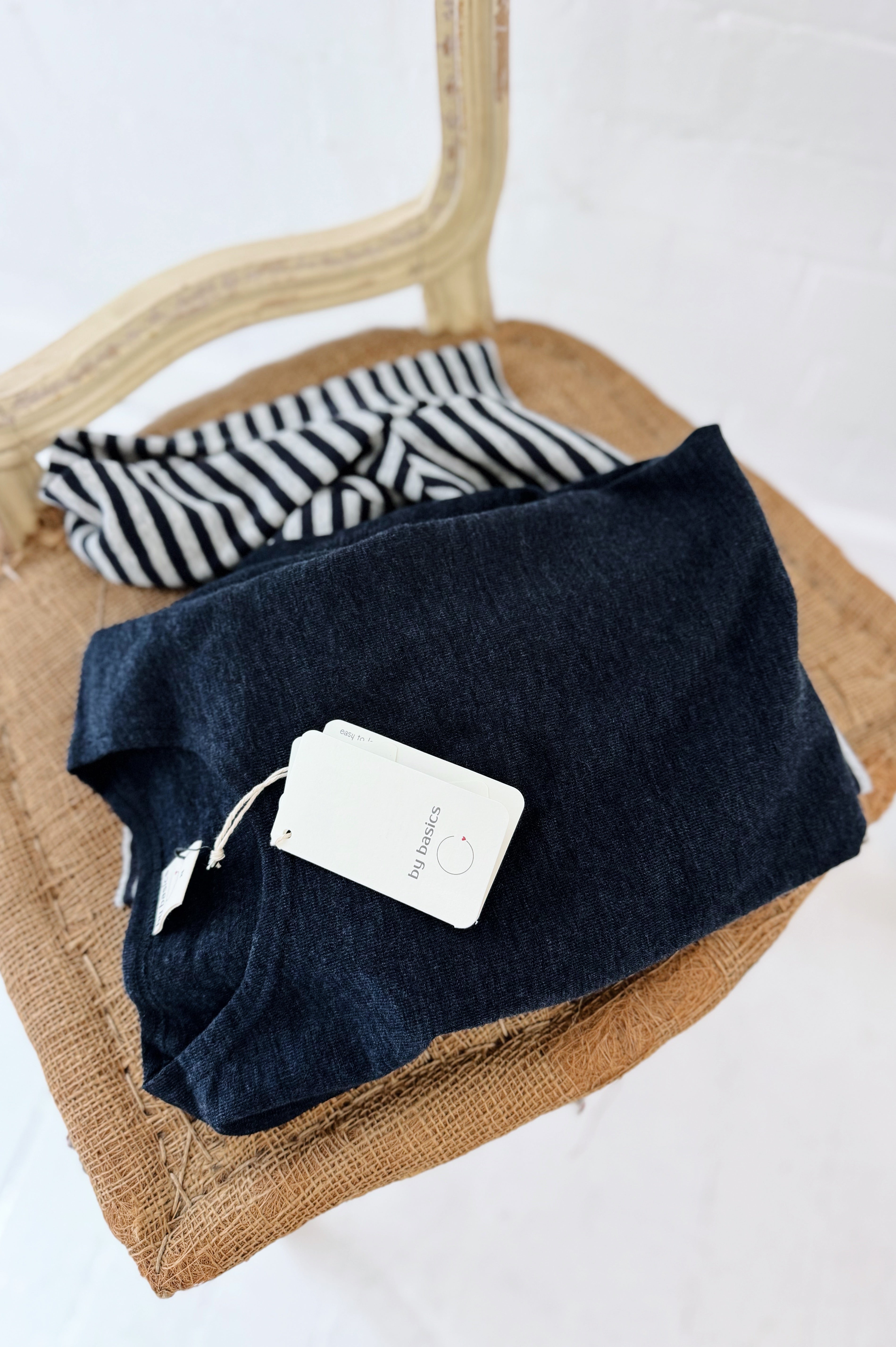 Merino Crew Neck | Mid Blue Melange