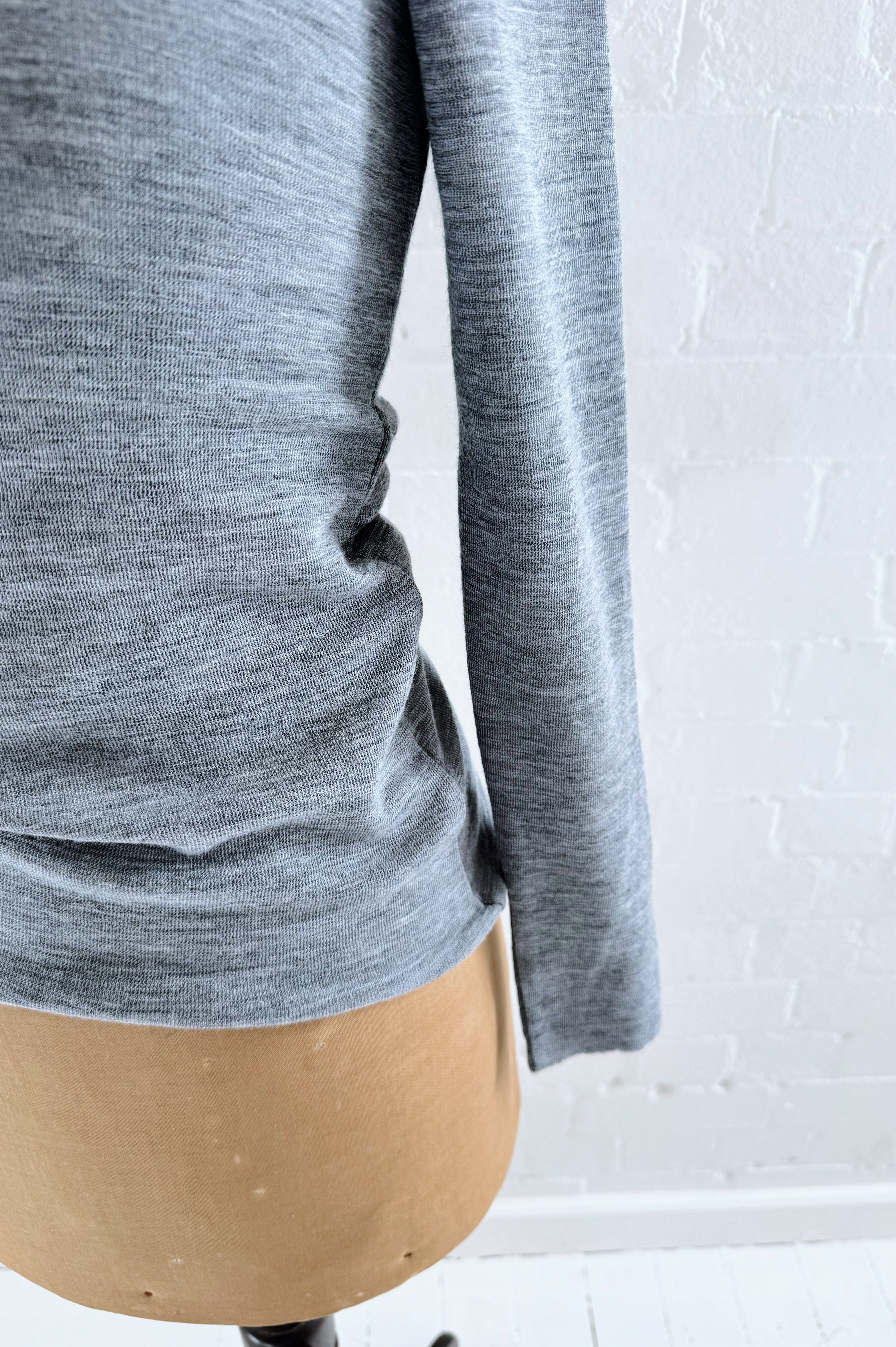 Merino Crew Neck | Steel Grey