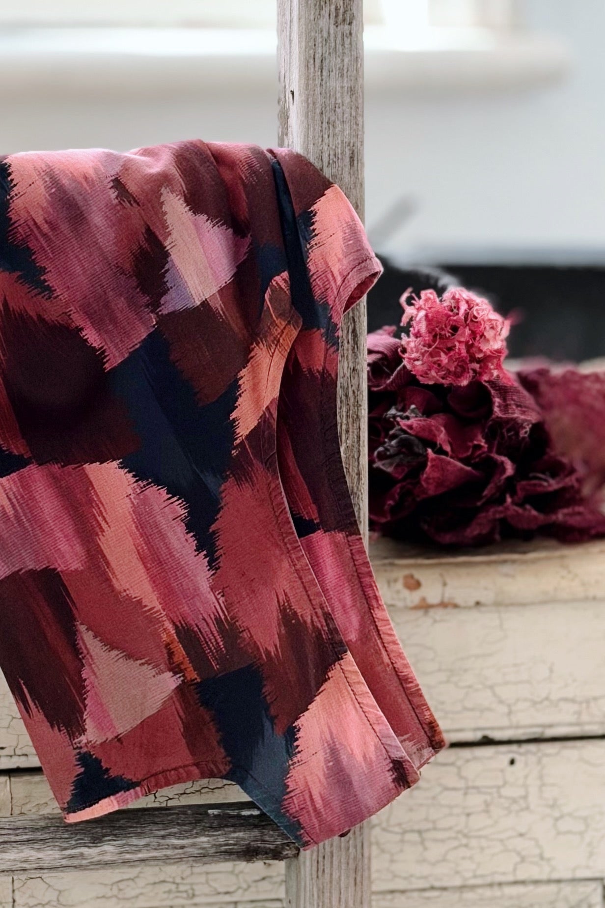 GW | Winnie Top | Liberty Ikat Tulip | M