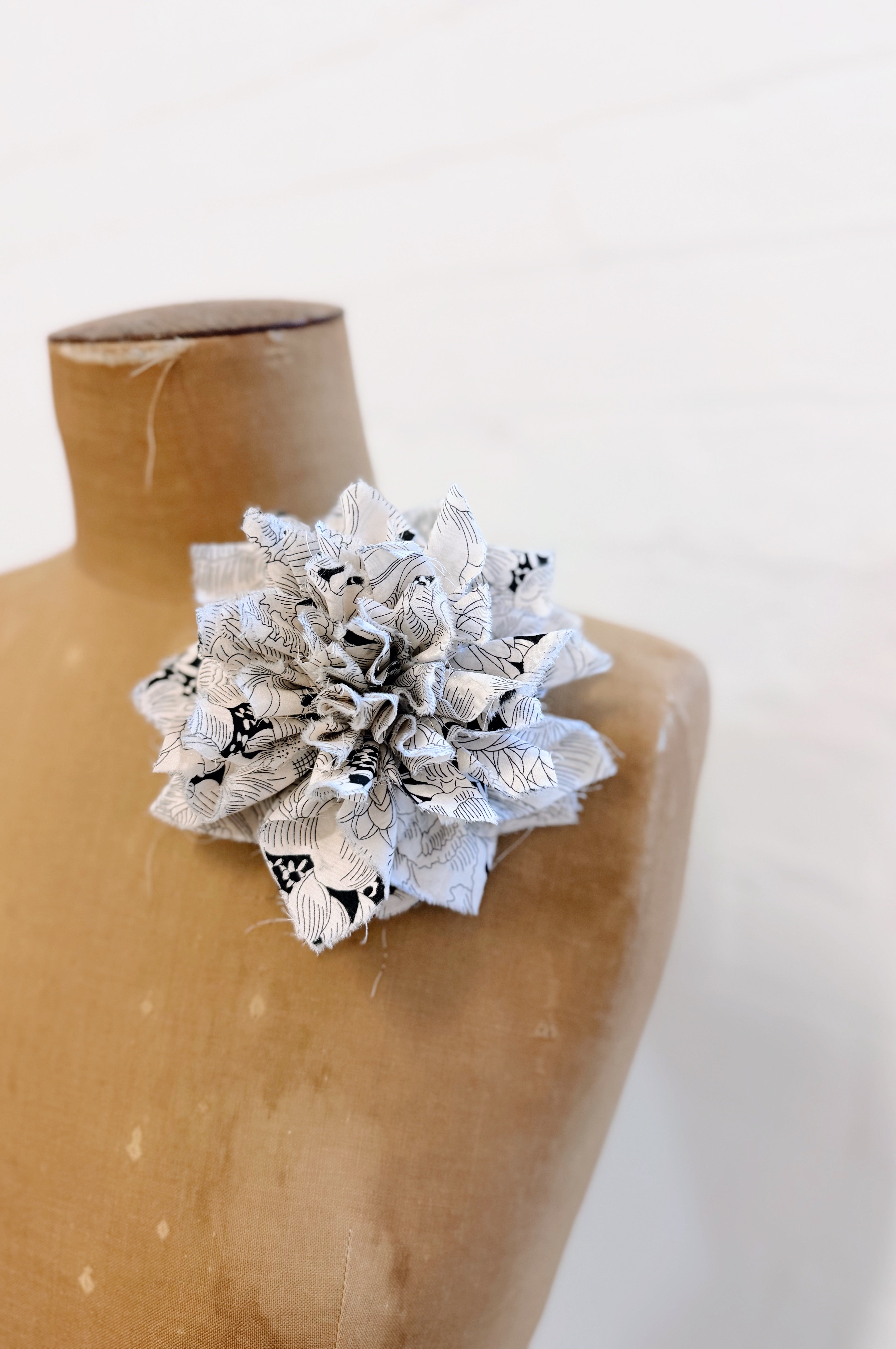 Fabric Flower Brooch | English Bloom Liberty