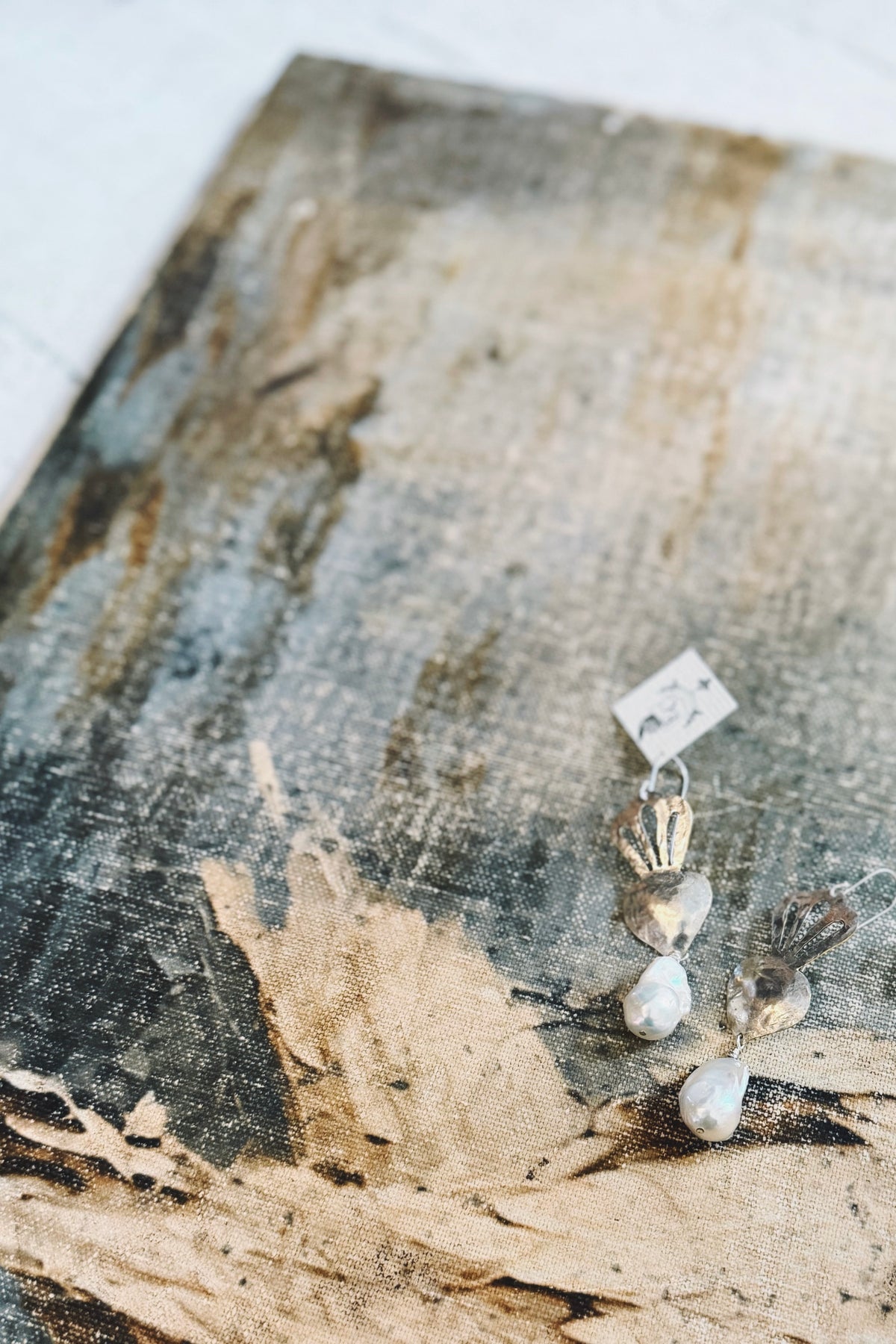 Emma Cunningham | Baroque Pearl Earrings | Tess