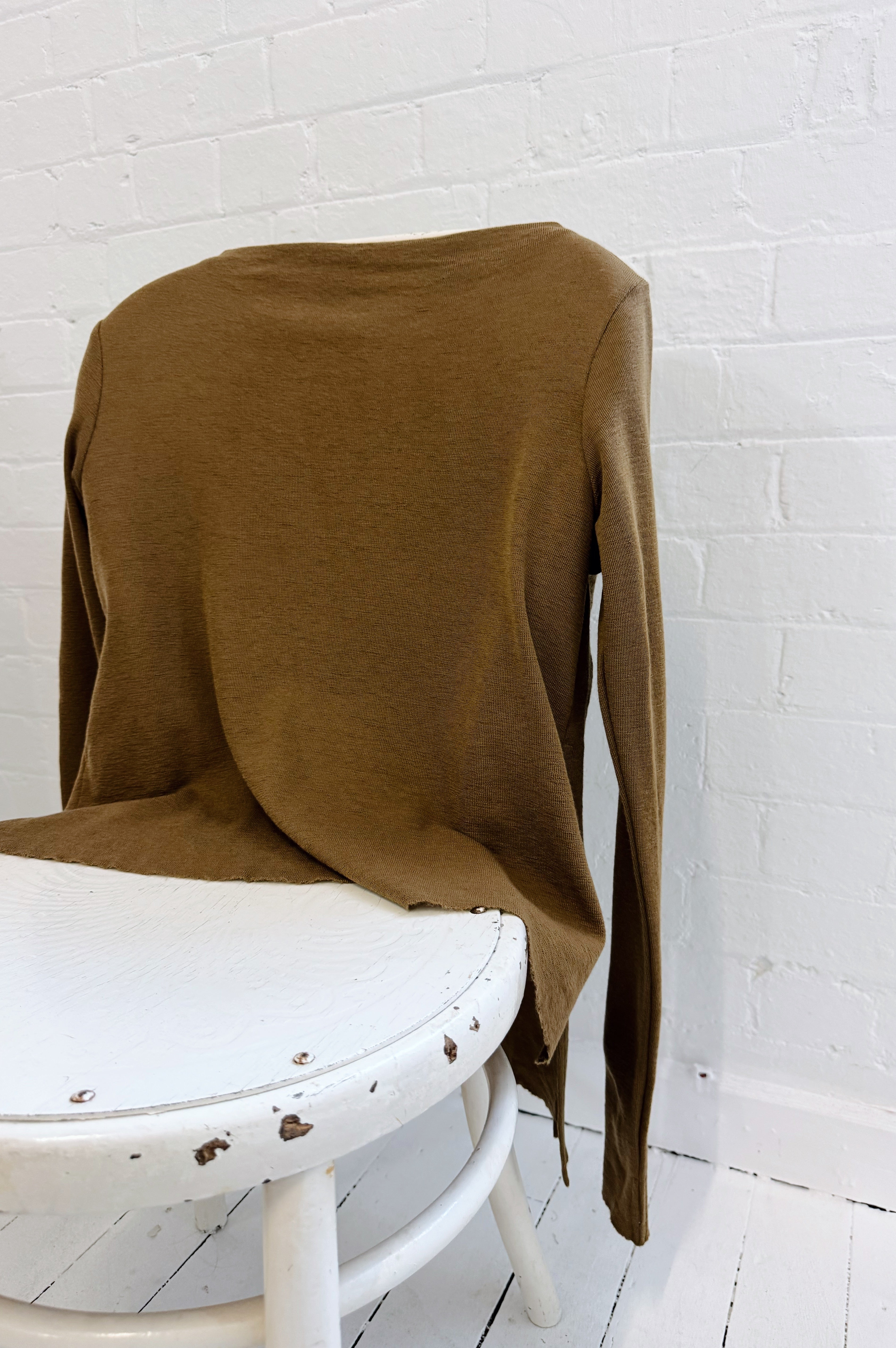 Merino With High Slits | Bronze