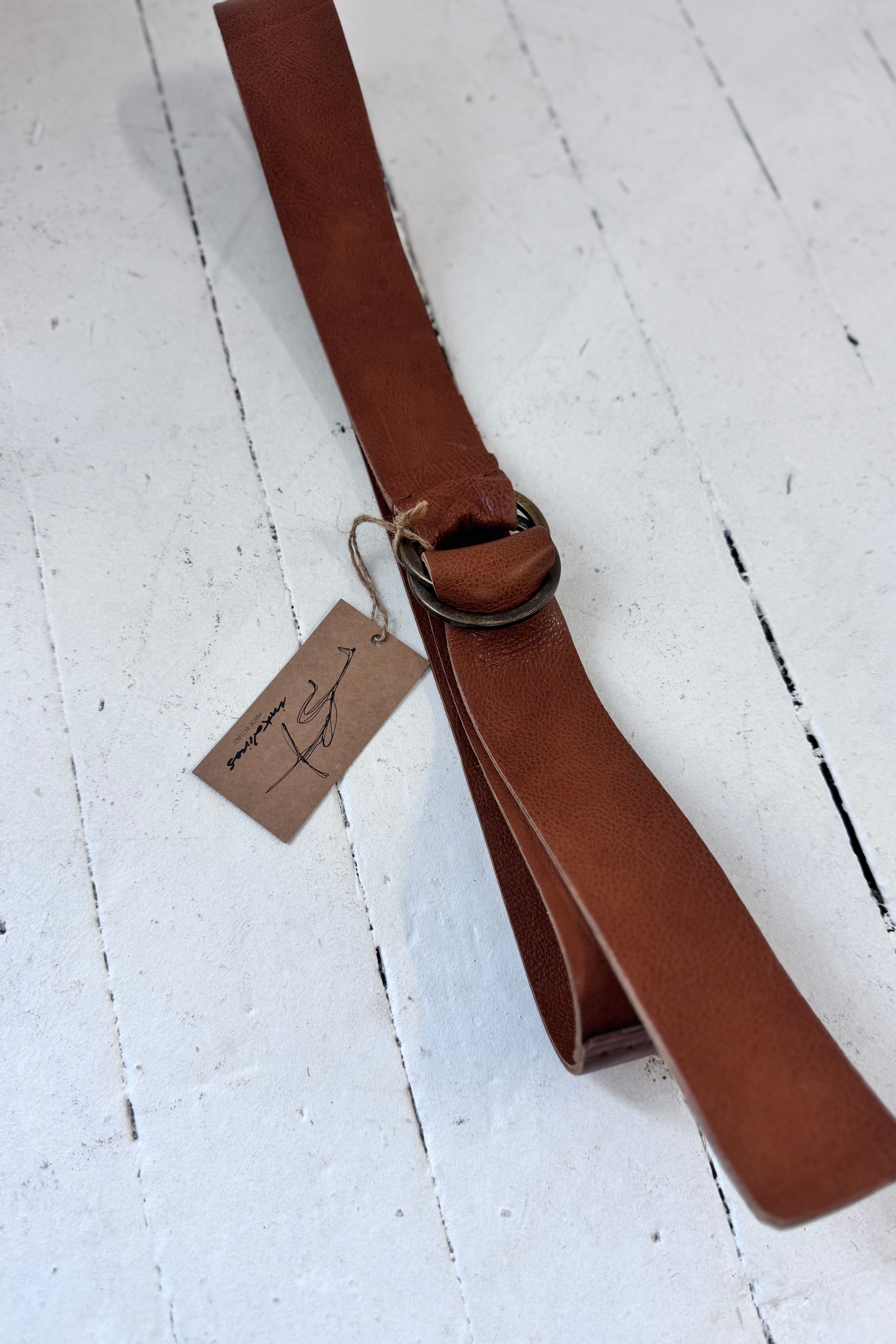 Ink Olives | Leccio Belt | Tan