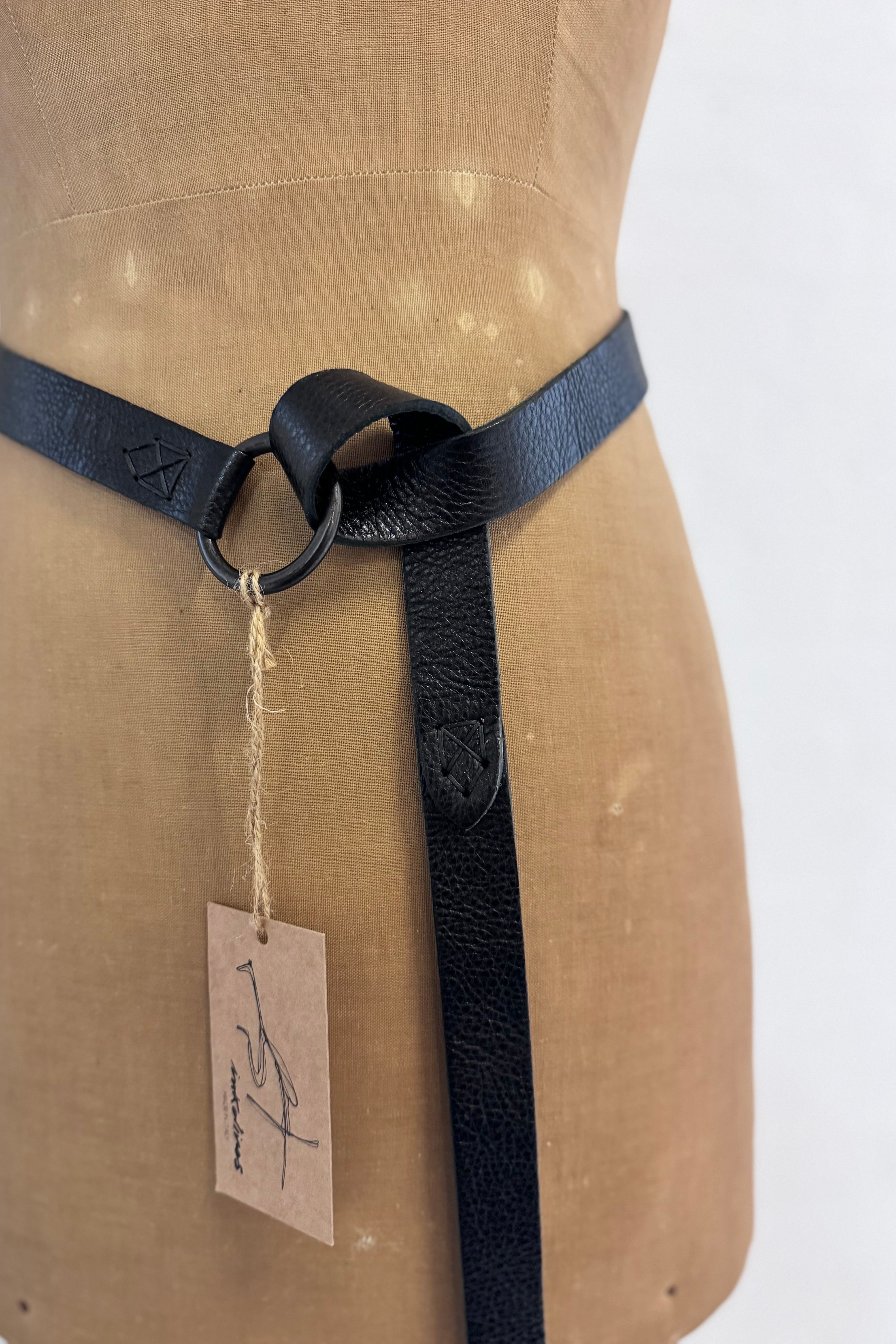 Ink Olives | Salice Belt | Black