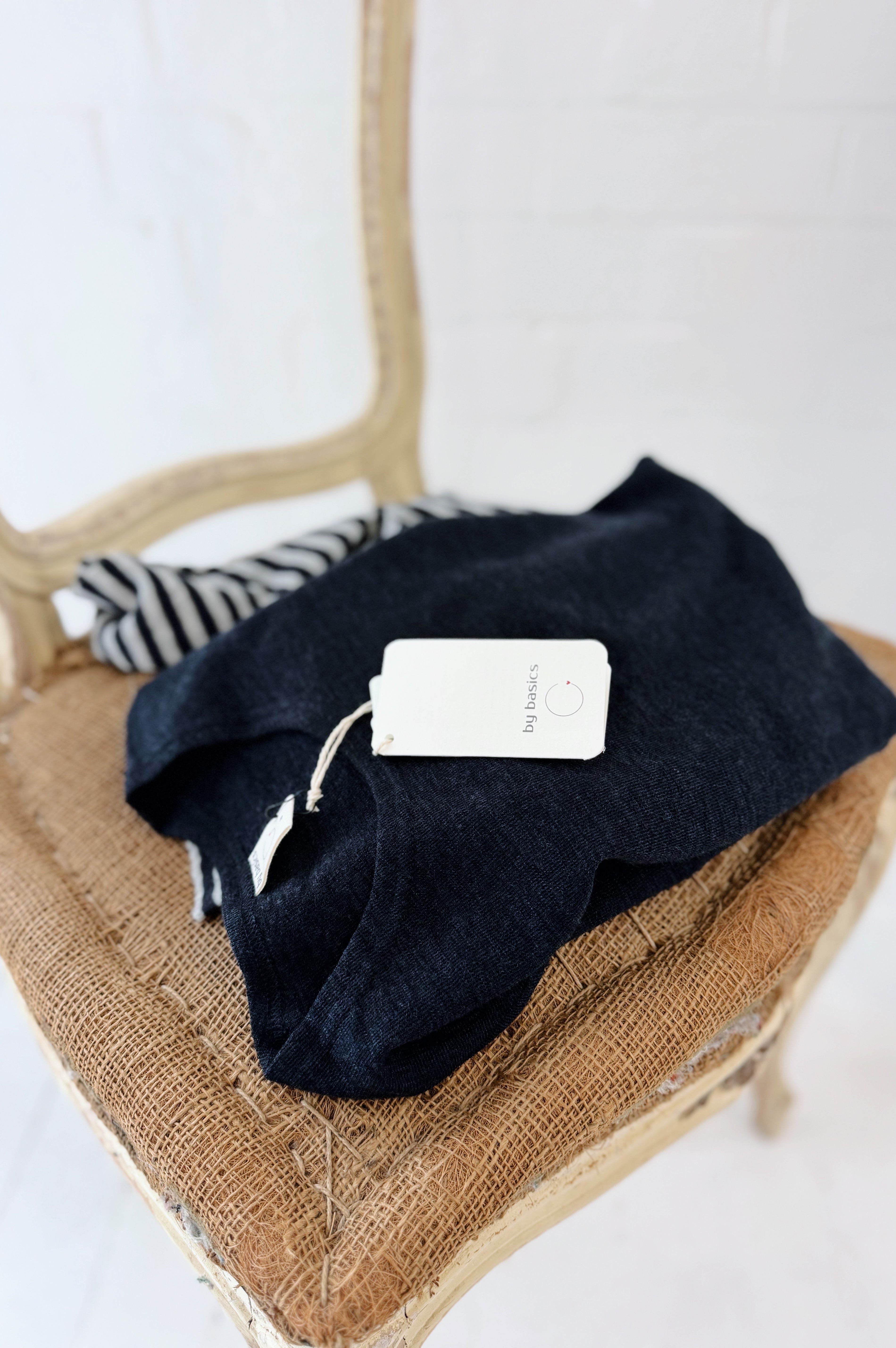 Merino Crew Neck | Mid Blue Melange