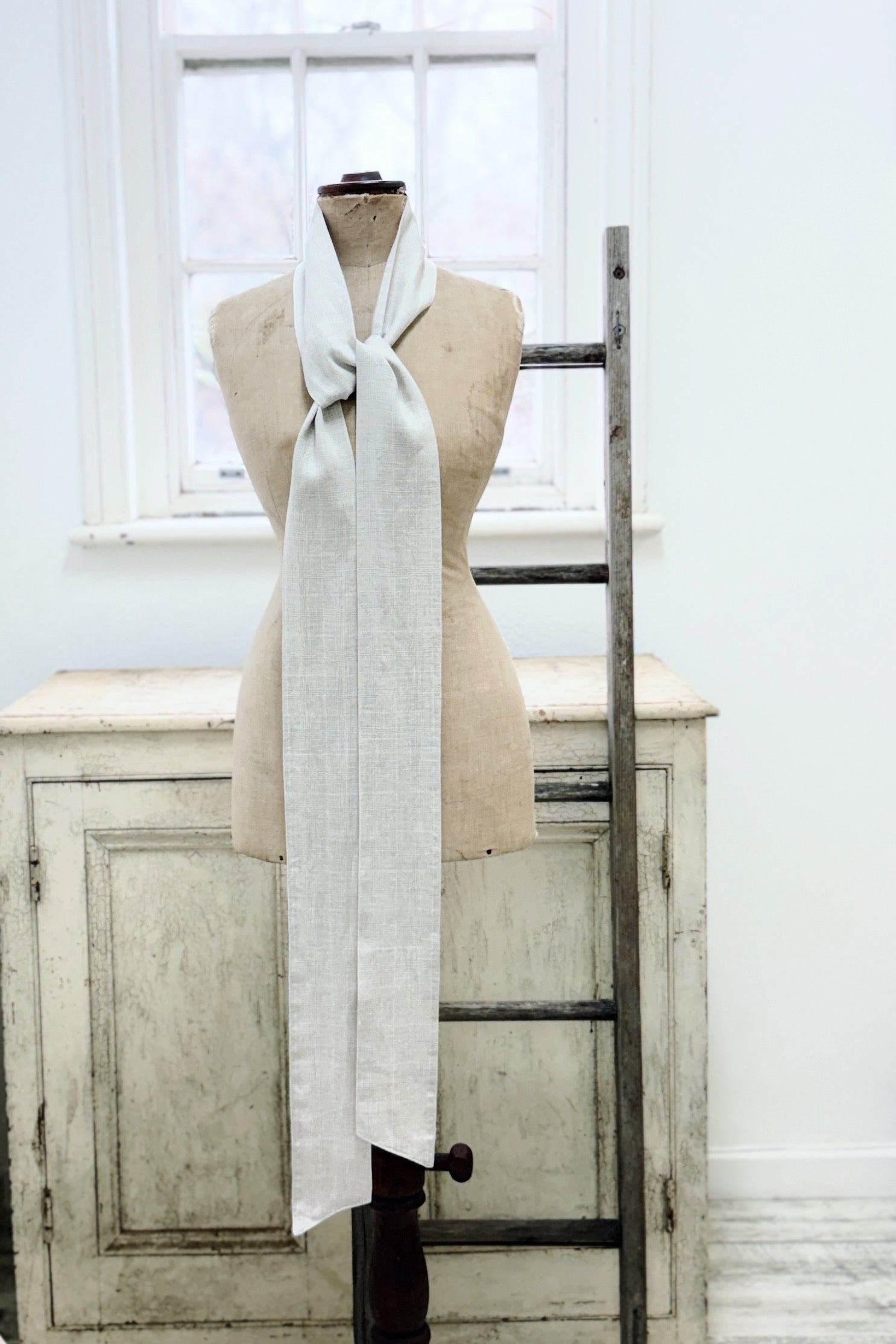 GW | Tie Belt | Mottled Parchment